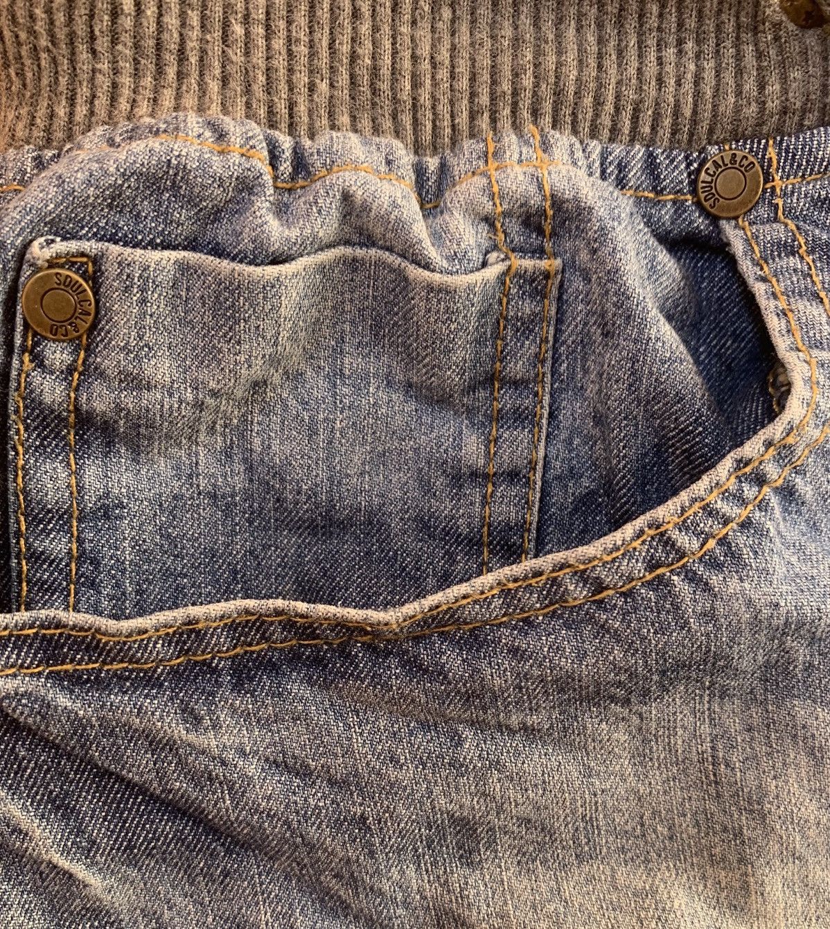 Vintage Vintage SoCal & Co. Blue Cargo Shorts – Rare 2010s Surfwear Size US 37 - 5 Thumbnail