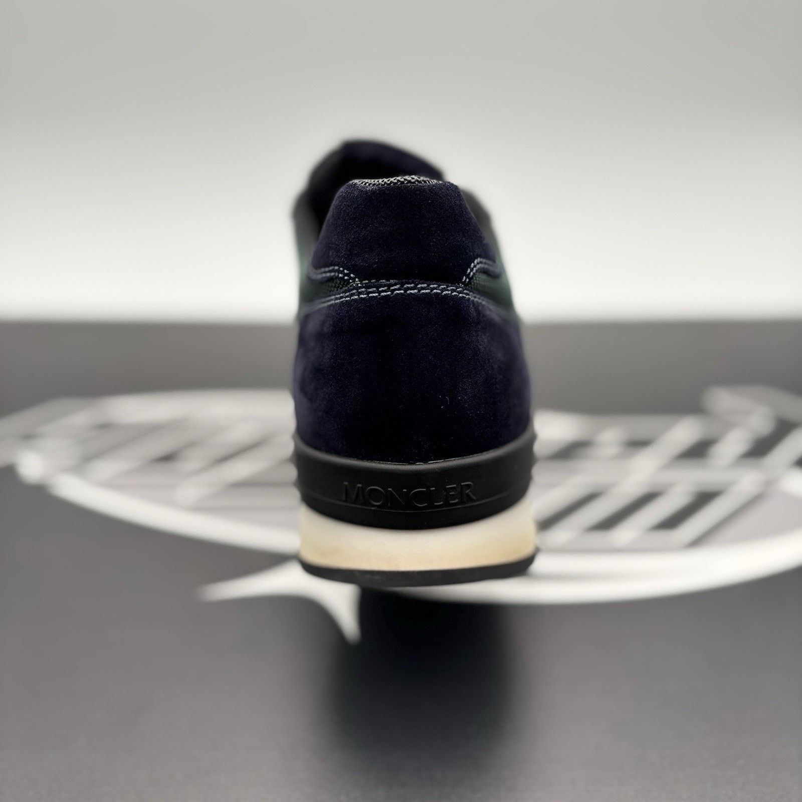 Moncler Moncler Montego Suede Trainer ' Navy, Green ' | SUPER CLEAN! Size US 11 / EU 44 - 3 Thumbnail