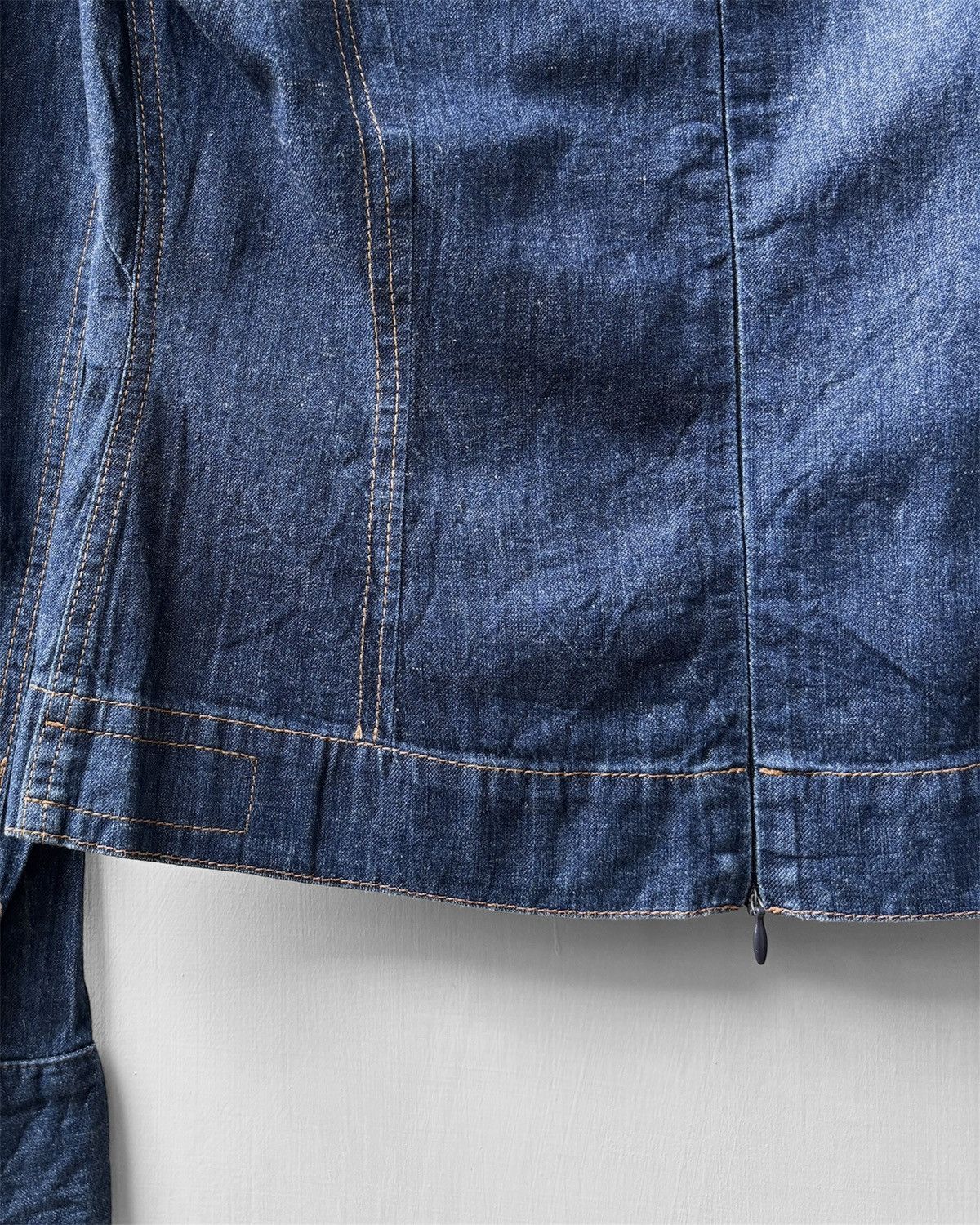 Dirk Van Saene Aw1999 Trompe L’oeil Denim Top Size S / US 4 / IT 40 - 9 Thumbnail