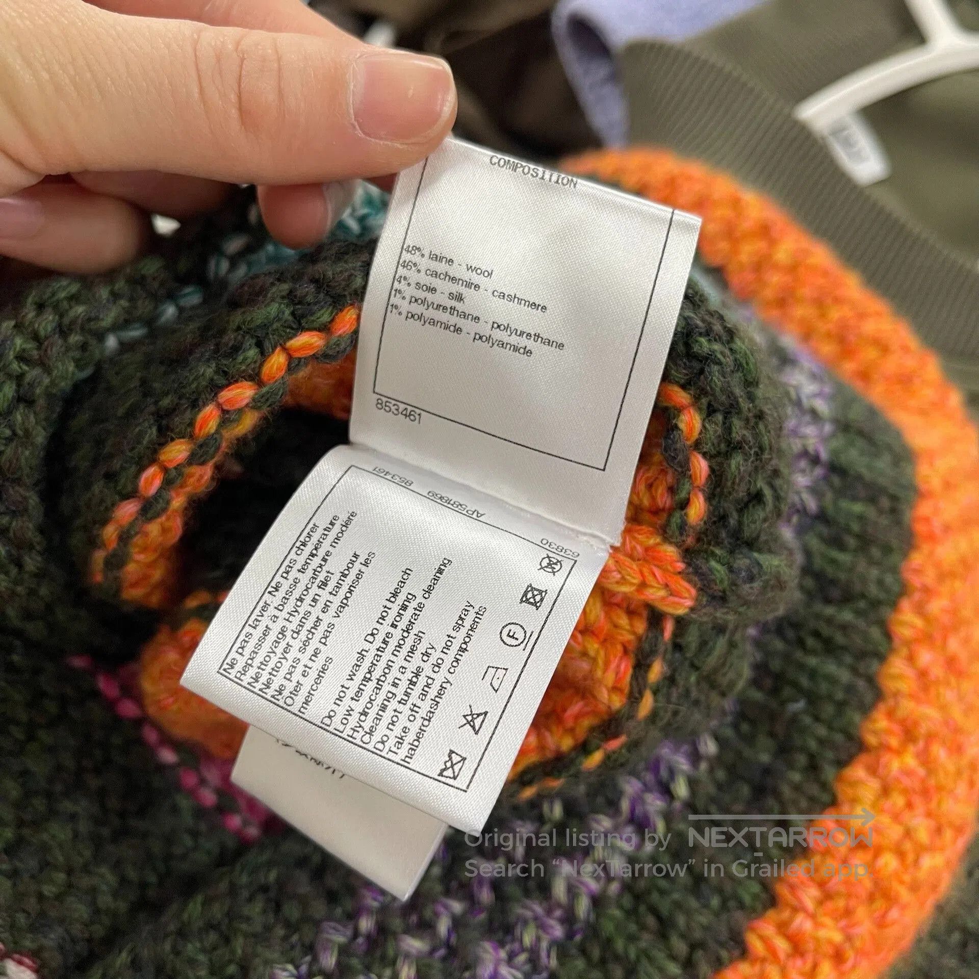 Chanel Chanel Rainbow Stripe Knit V. Size S / US 4 / IT 40 - 5 Thumbnail