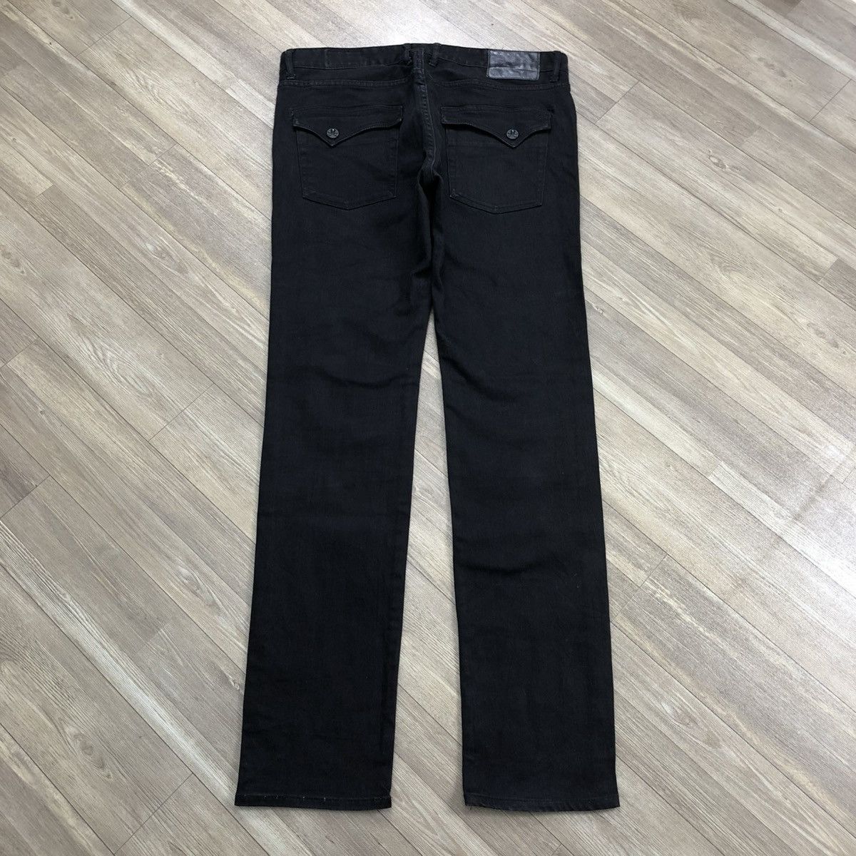 Japanese Brand 2000s Semantic Design x Roen Skulls Leopard Black Jeans Lgb Size US 33 - 20 Thumbnail