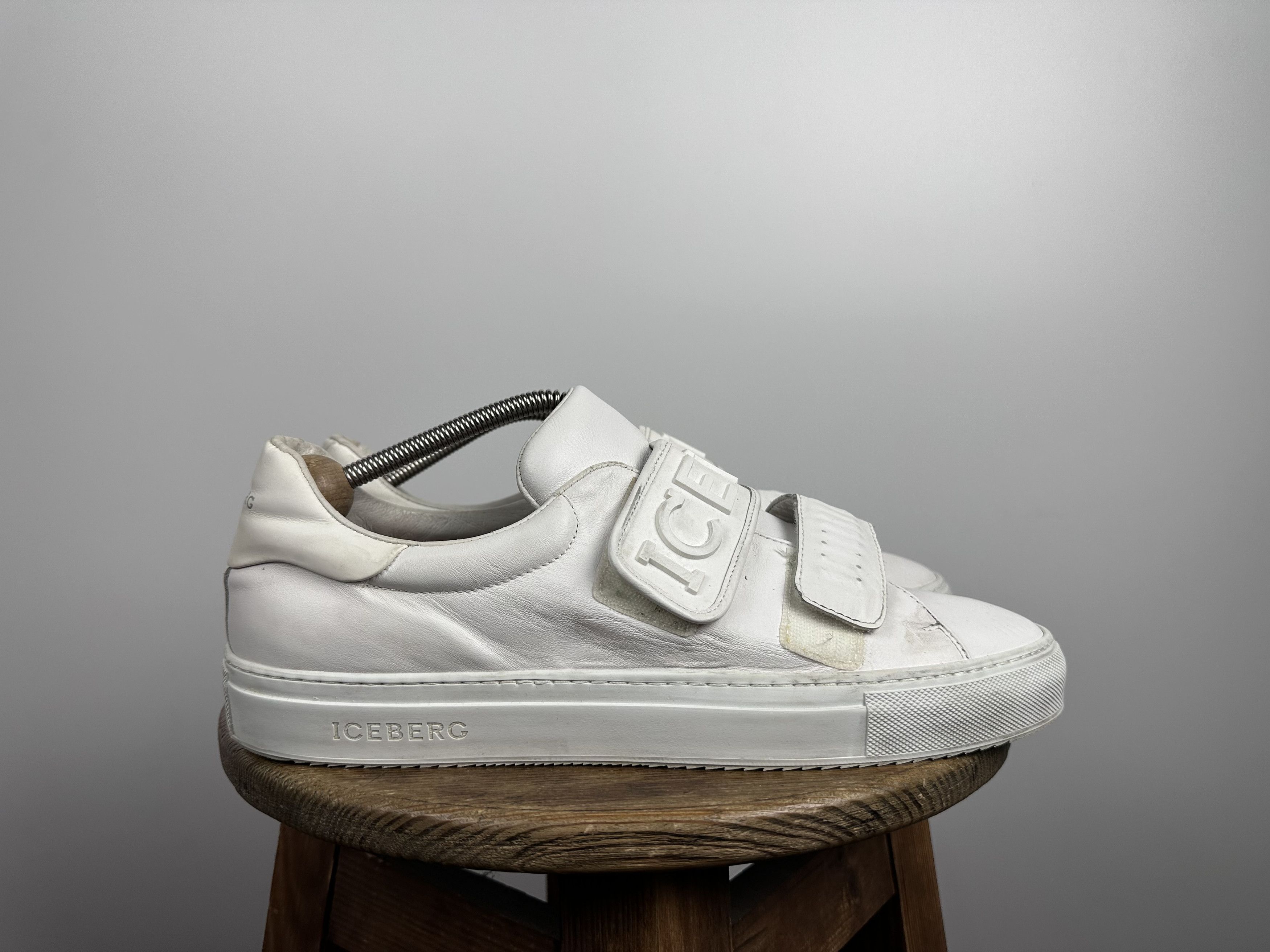 Grailed × Iceberg Iceberg Sneakers Shoes White Big Logo Leather Mens Size 45 Size US 12 / EU 45 - 5 Thumbnail