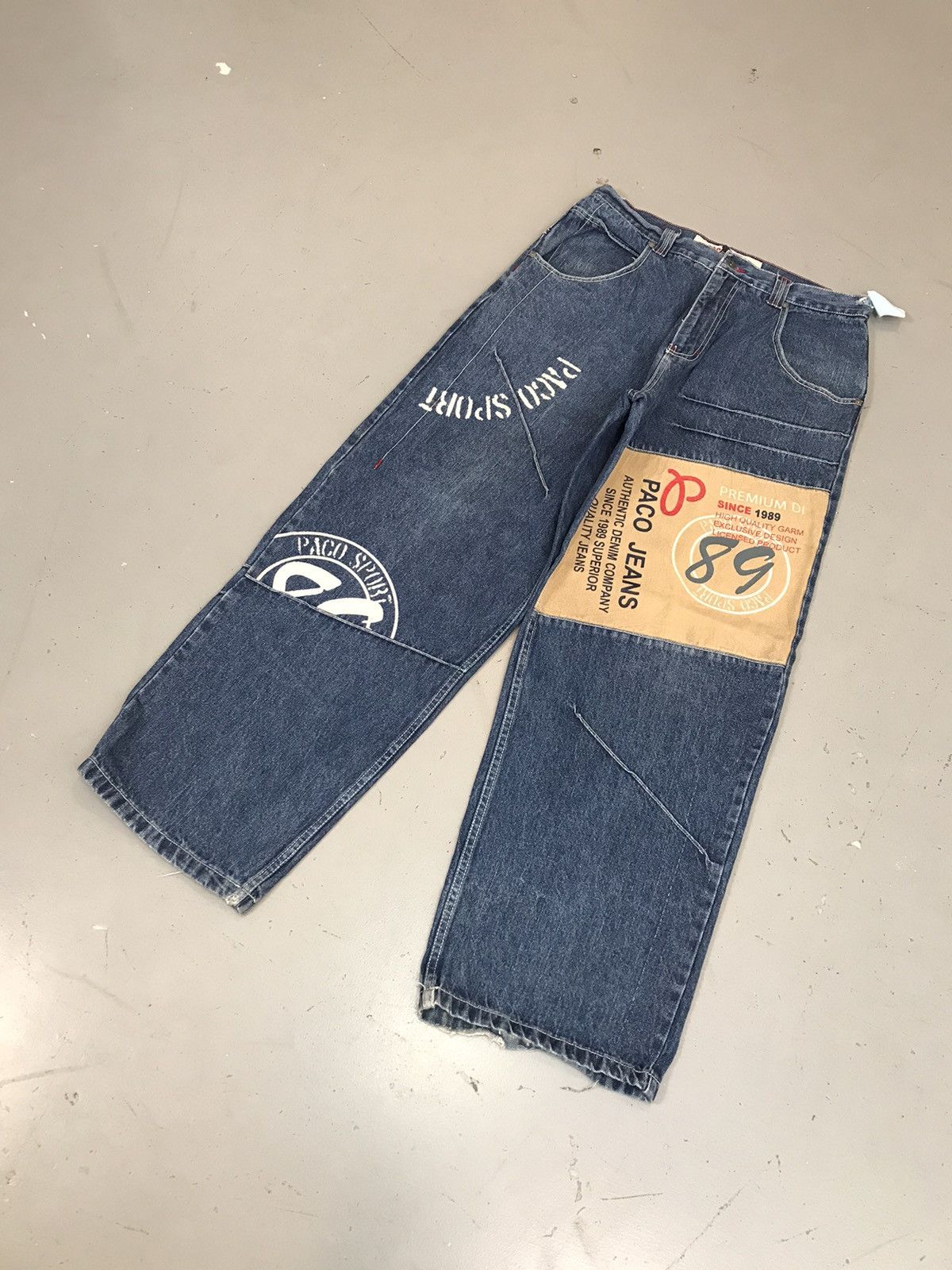 JNCO × Vintage Vintage paco printed embroidered denim Size US 34 / EU 50 - 4 Thumbnail