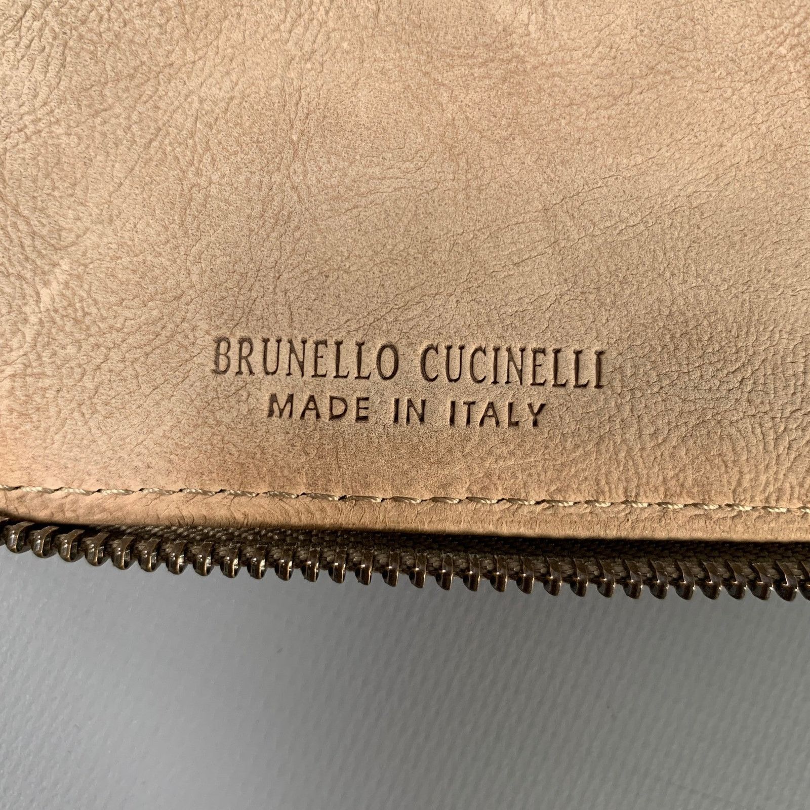 Brunello Cucinelli BRUNELLO CUCINELLI Taupe Leather iPad Case Leather Goods Size ONE SIZE - 7 Thumbnail