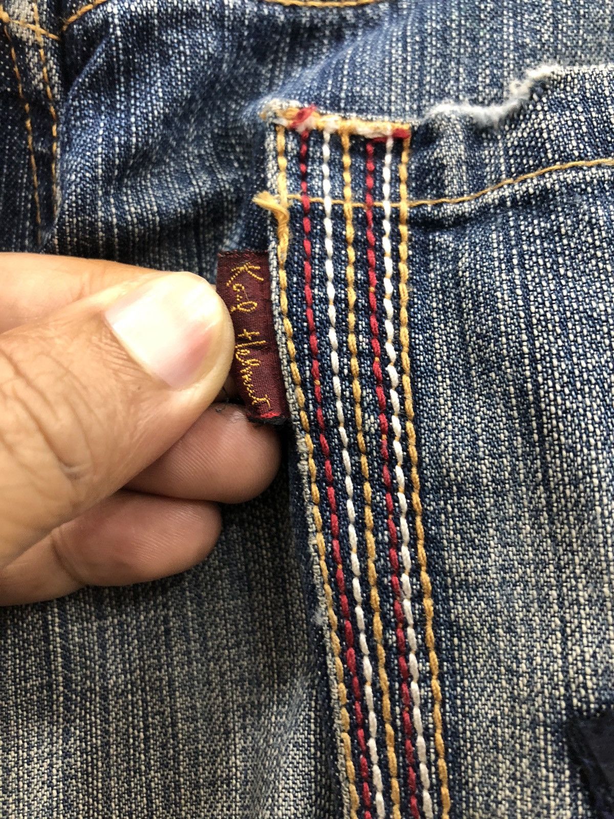 Japanese Brand × Karl Helmut Karl Helmut Patchwork Denim Size US 30 / EU 46 - 4 Thumbnail