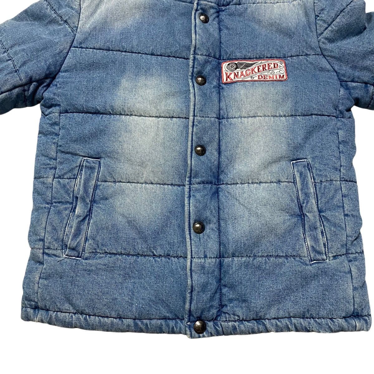 Japanese Brand KNACKERED Denim Puffer Jacket Size US L / EU 52-54 / 3 - 6 Thumbnail
