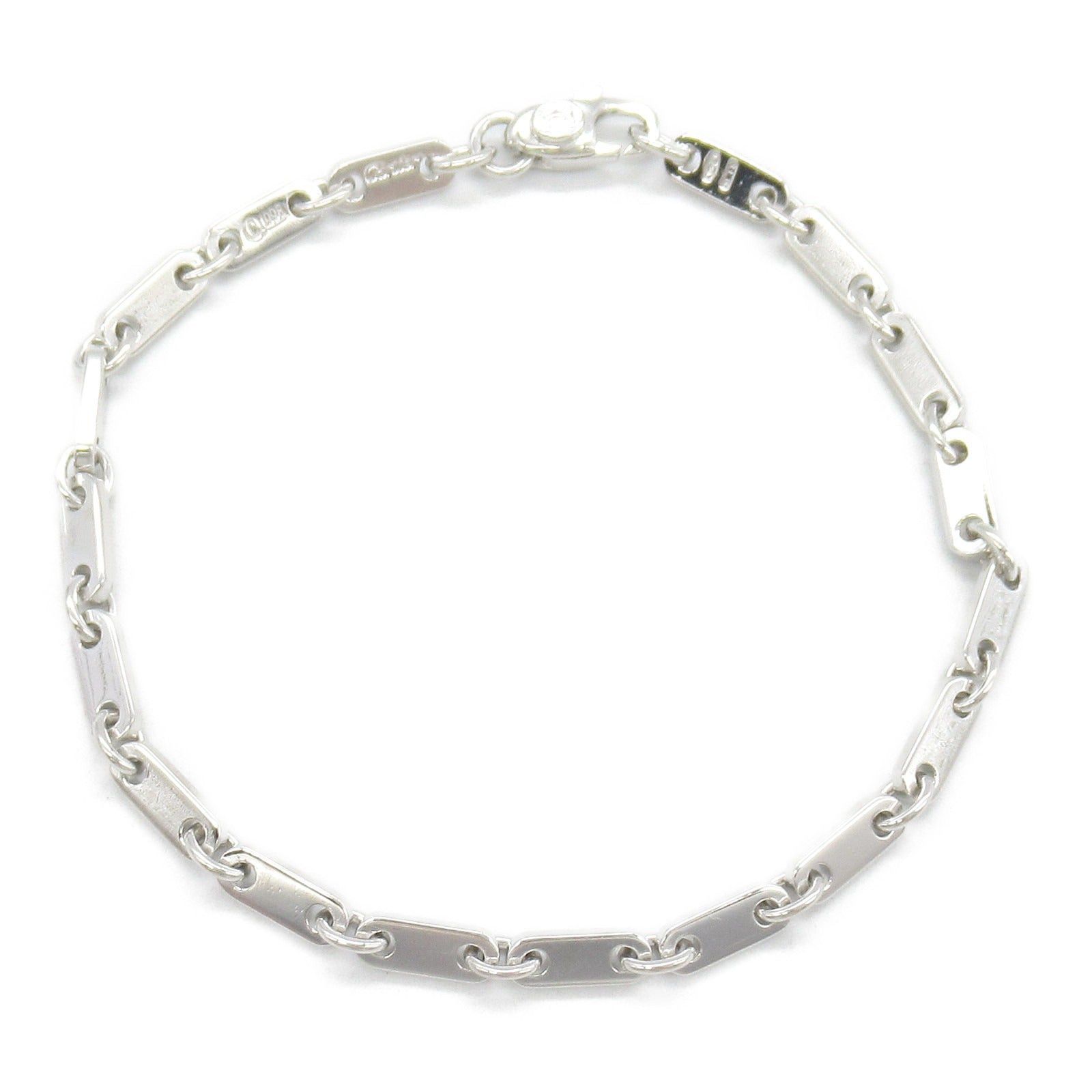 Cartier Cartier Figaro Bracelet K18Wg (White Gold) Silver Size ONE SIZE - 1 Thumbnail