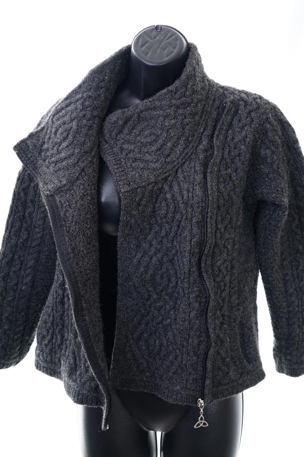 Aran Crafts Aran 100% Merino Wool Sweater Women's Sz M Size M / US 6-8 / IT 42-44 - 6 Thumbnail