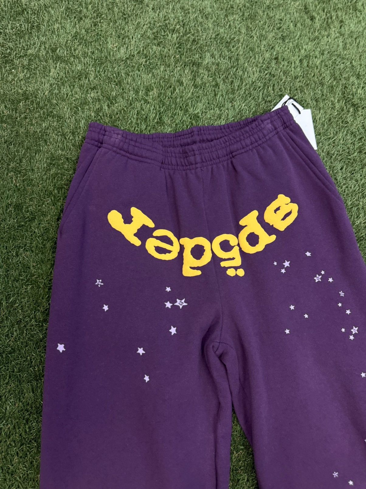 Sp5der Sp5der Worldwide Purple Yellow Sweatpants Size S (NEW) Size US 30 / EU 46 - 7 Thumbnail
