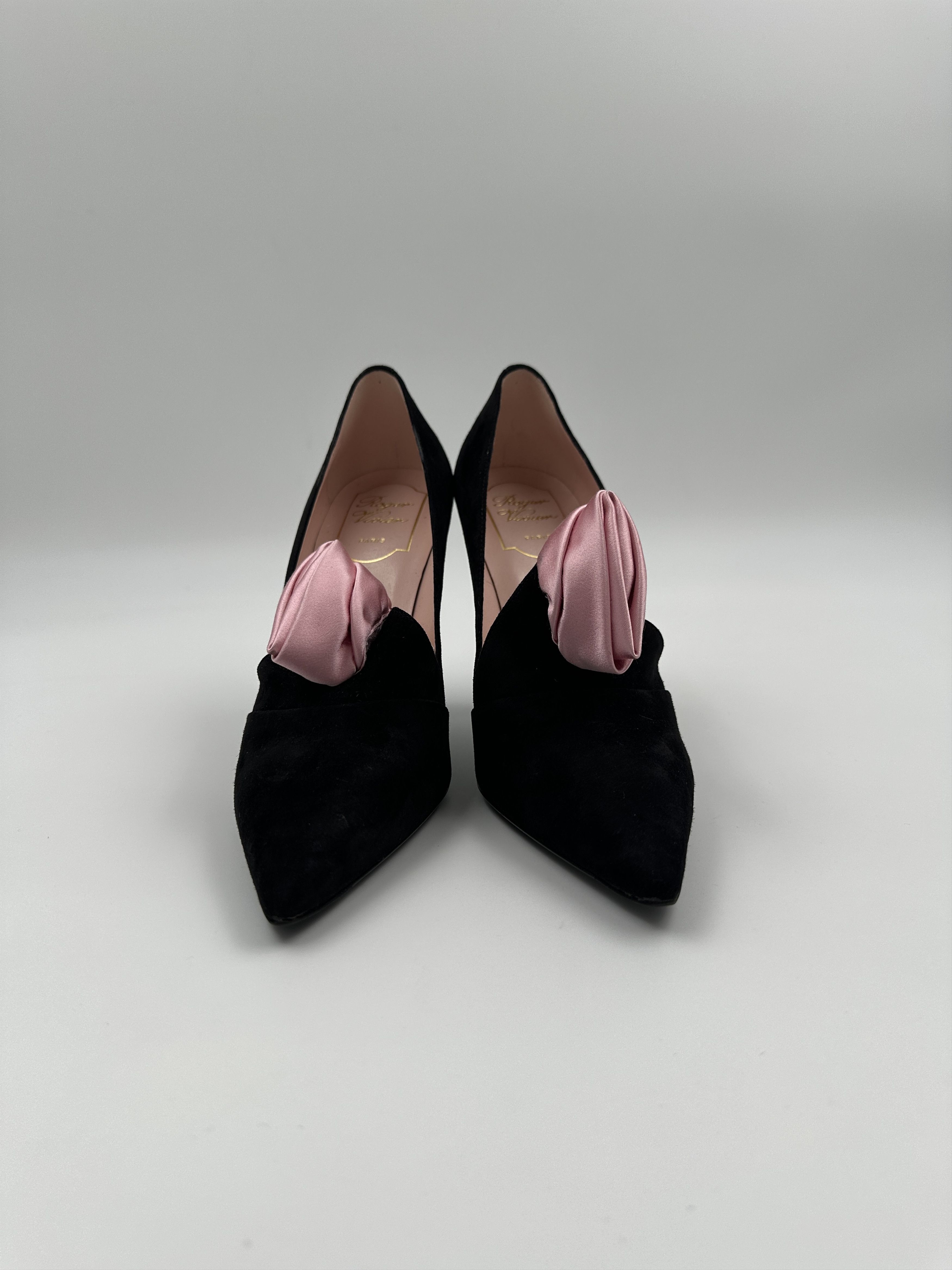 Roger Vivier Roger Vivier Black Suede 10cm Pumps Size US 6 / IT 36 - 7 Thumbnail