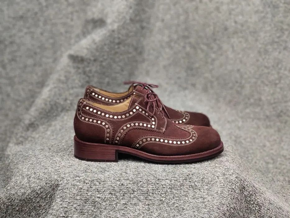 Jean Baptiste Rautureau Rare Jean Baptiste Rautureau suede leather Brogues Shoes Size US 7 / EU 40 - 1 Thumbnail