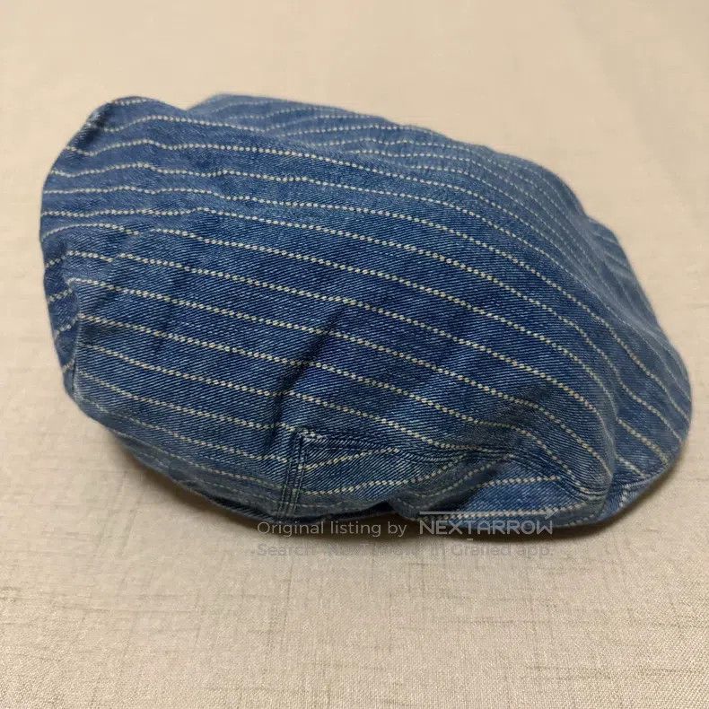 Double Ralph Lauren RRL Newsboy Cap Hat Striped Navy Wool RARE
