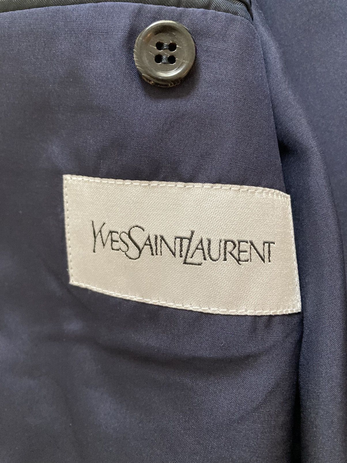 Saint Laurent Paris Runway DB Silk Jacket 48 Size 38R - 8 Thumbnail