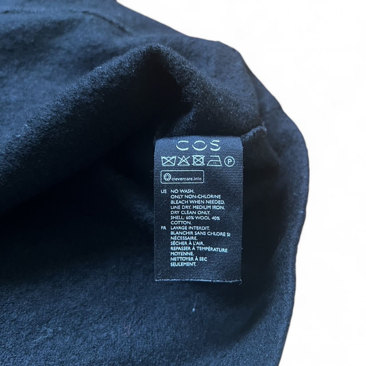 Cos COS Wool Cotton High Neck Top – Size XS Size XS / US 0-2 / IT 36-38 - 7 Thumbnail