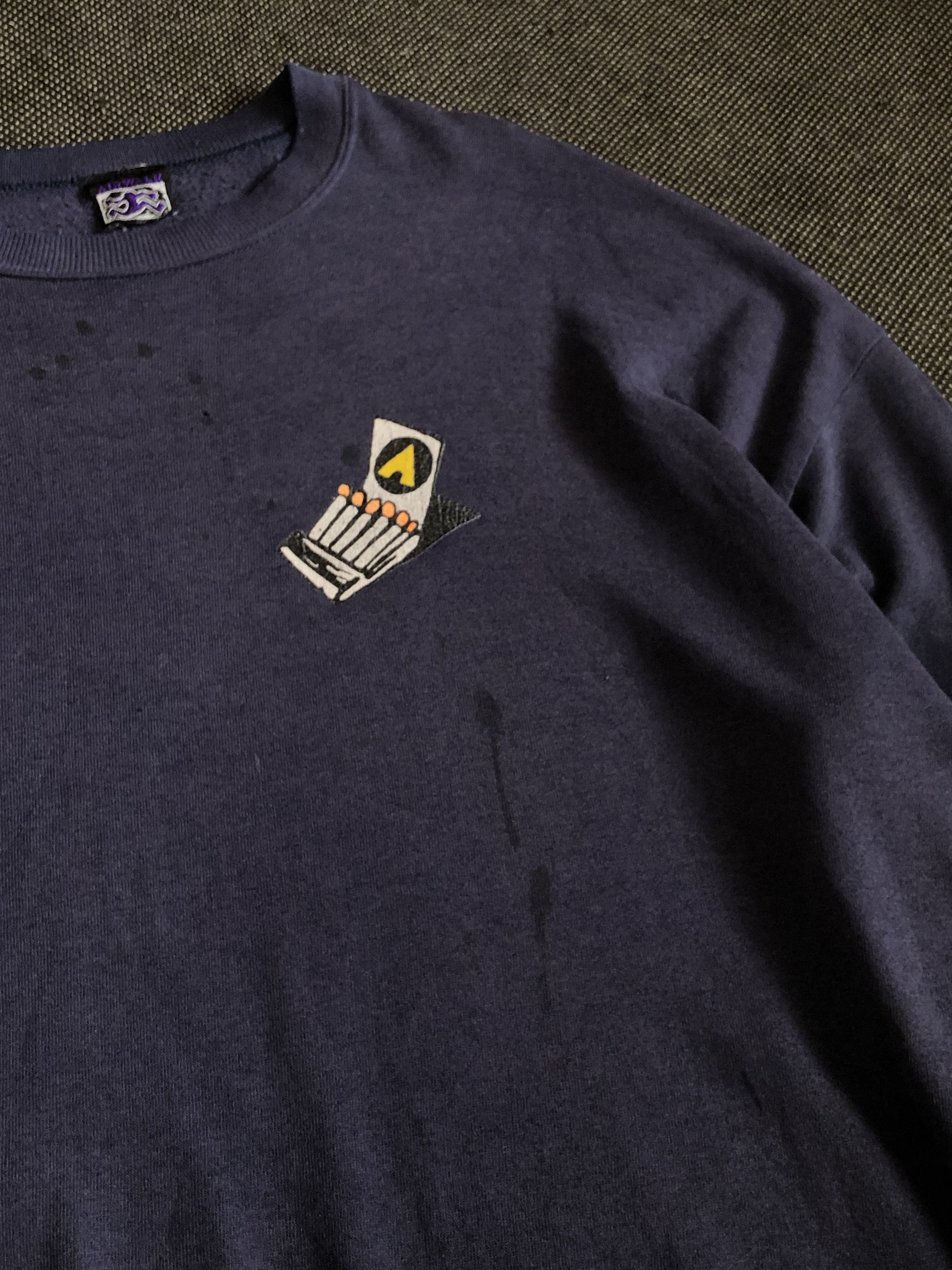Airwalk RARE🔥VINTAGE 1990’S AIRWALK SKATEBOARDS MATCHBOX SWEATSHIRT Size US XL / EU 56 / 4 - 4 Thumbnail