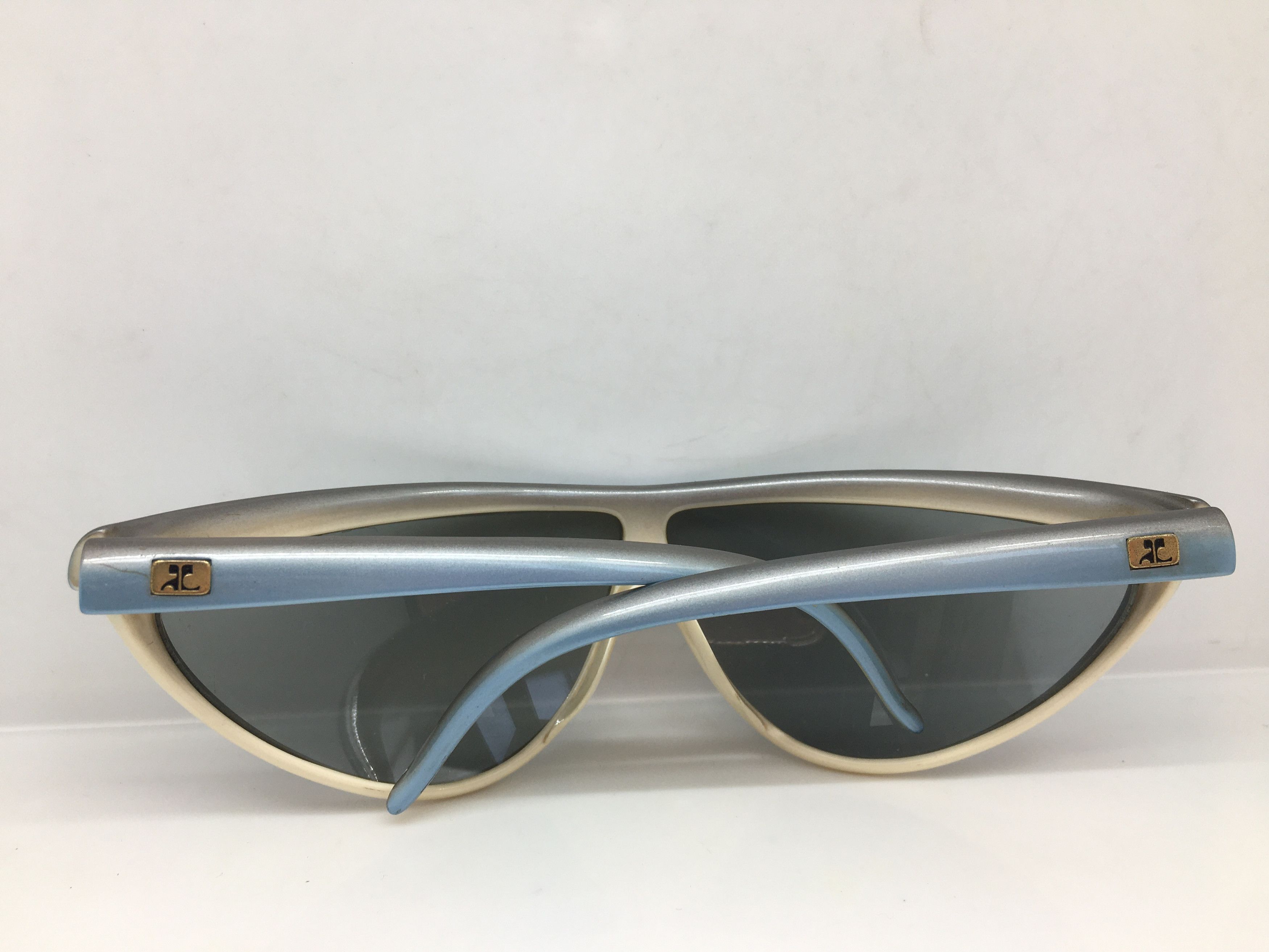 Courreges Vintage 70s Courreges 8593 Wrapped Sunglasses France Size ONE SIZE - 7 Thumbnail