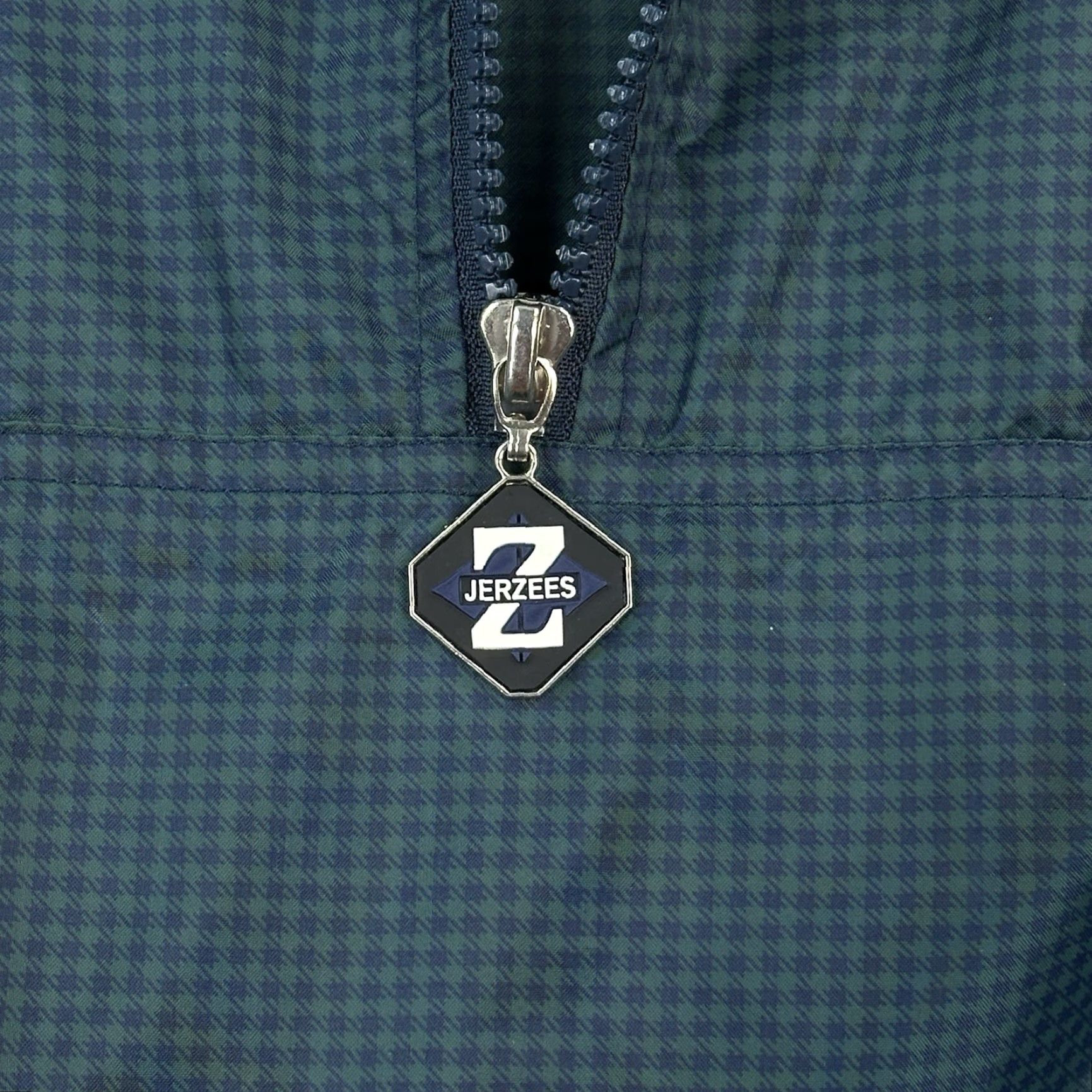 Jerzees VINTAGE Jerzees Pullover Mens L Micro Houndstooth Lightweight 1/4 Zip Golf Shirt Size US L / EU 52-54 / 3 - 5 Thumbnail