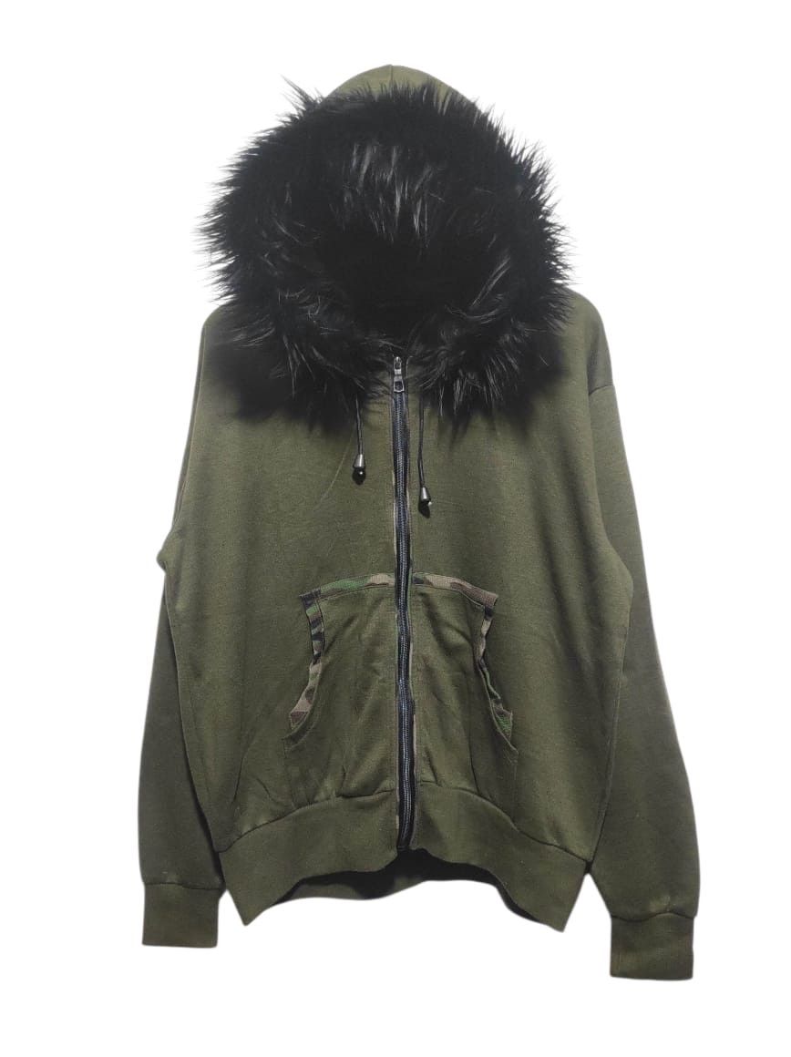 Hysteric Glamour Rimaster camo Zipper Fur 2 Hoodie IfSixWasNine LGB style Size US L / EU 52-54 / 3 - 1 Thumbnail