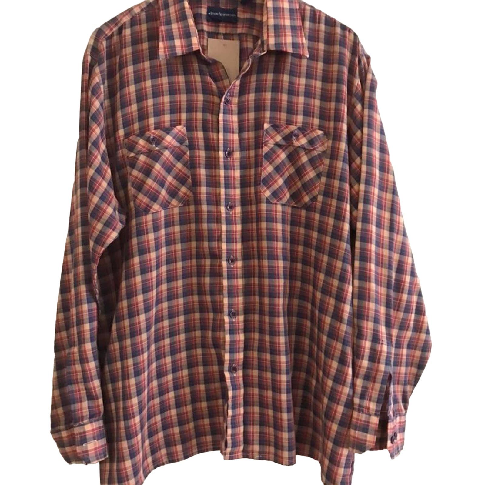Arrow Vintage Arrow Sportswear Mens Plaid Long Sleeve Button Up XL Size US XL / EU 56 / 4 - 1 Thumbnail