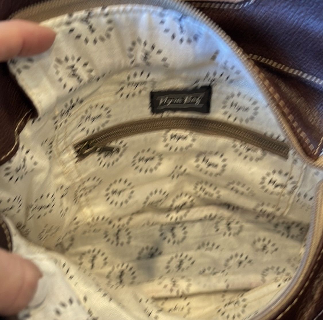 Other MYRA AZURE PETALS HAND-TOOLED BAG Size ONE SIZE - 4 Thumbnail