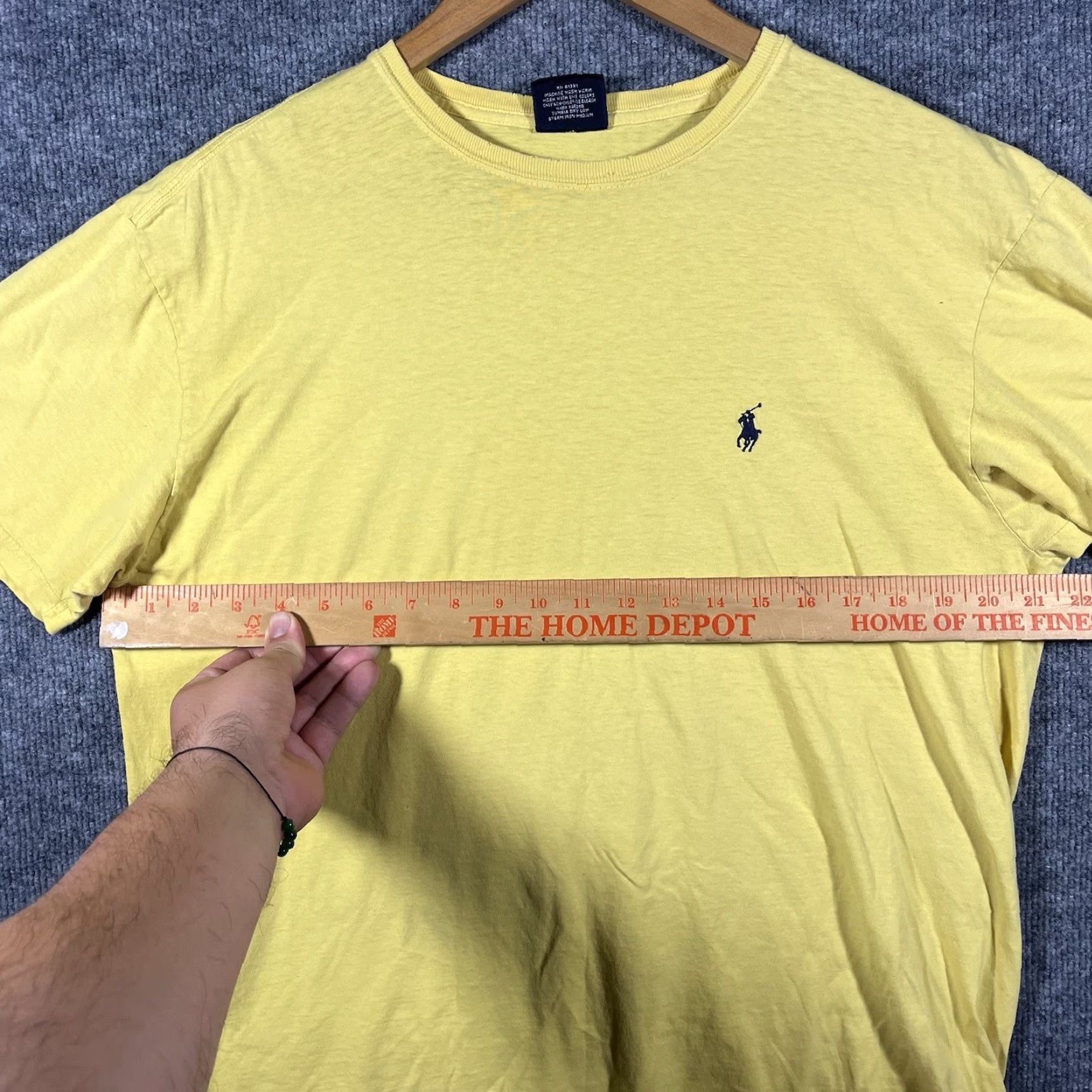 Polo Ralph Lauren VINTAGE Polo Ralph Lauren 90s Yellow Pony T Shirt Mens M 100% Cotton Short Sleeve Crew Neck Size US M / EU 48-50 / 2 - 5 Thumbnail