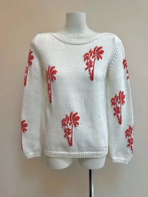Max Mara MaxMara Colorblocked Cotton-Blend Sweater . Size S / US 4 / IT 40 - 1 Thumbnail