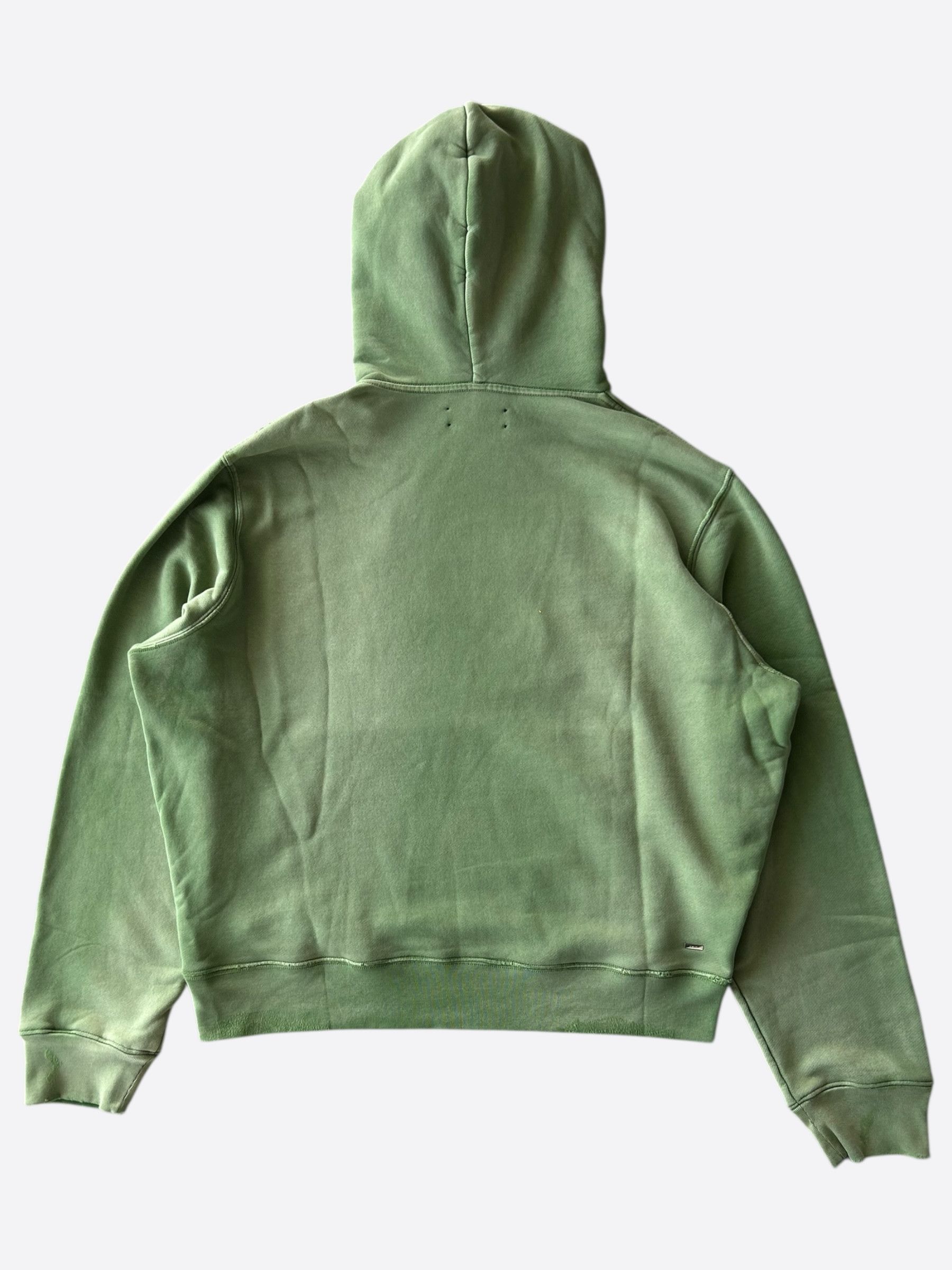 Amiri Amiri Green & Yellow Track Logo Hoodie Size US XXL / EU 58 / 5 - 2 Thumbnail