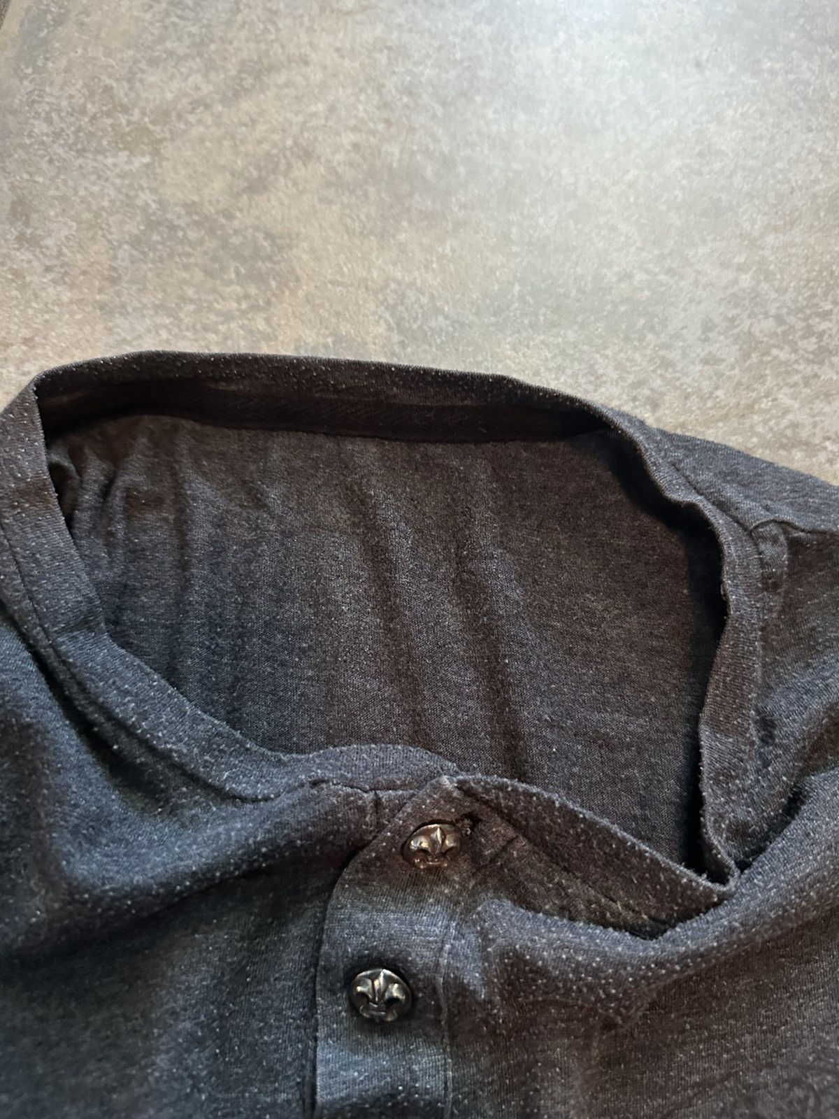 Chrome Hearts Vintage Chrome Hearts Horseshoe Henley Size US XL / EU 56 / 4 - 5 Thumbnail