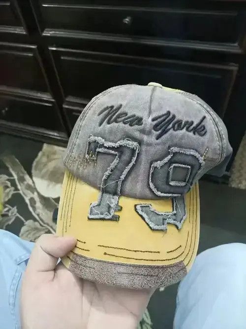 Other NY Distressed Baseball Cap Hat Size ONE SIZE - 4 Thumbnail