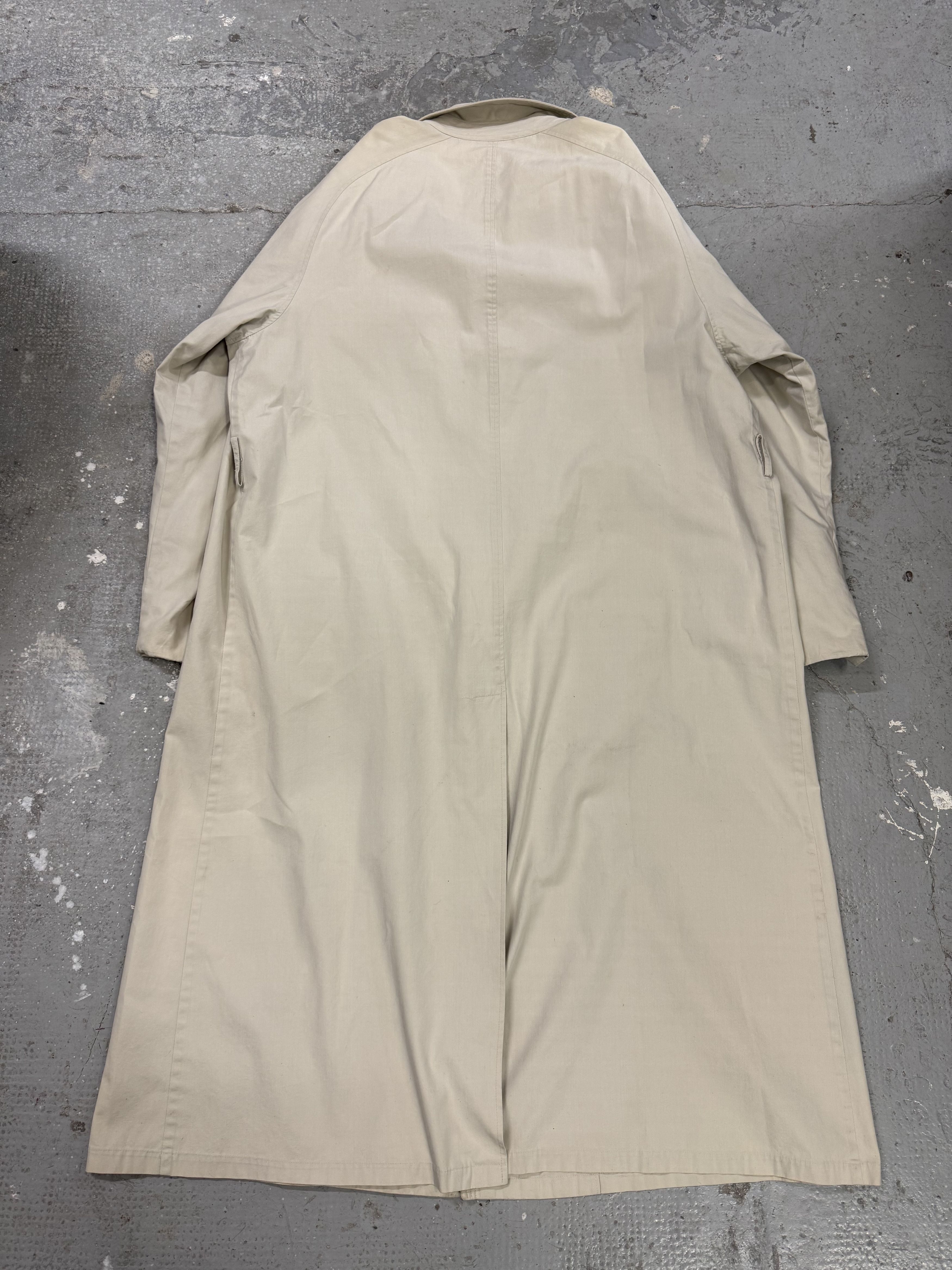 Giorgio Armani × Vintage 1990s Giorgio Armani Beige Trench Coat Size US M / EU 48-50 / 2 - 6 Thumbnail