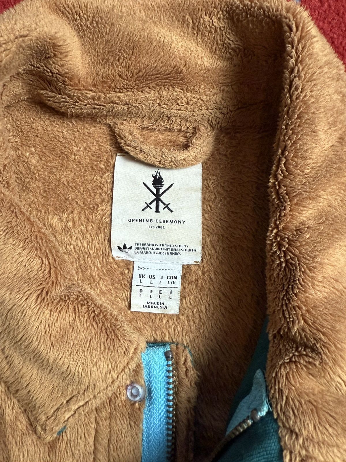 Adidas × Opening Ceremony Adidas Opening Ceremony Teddy Jacket Size US L / EU 52-54 / 3 - 5 Thumbnail