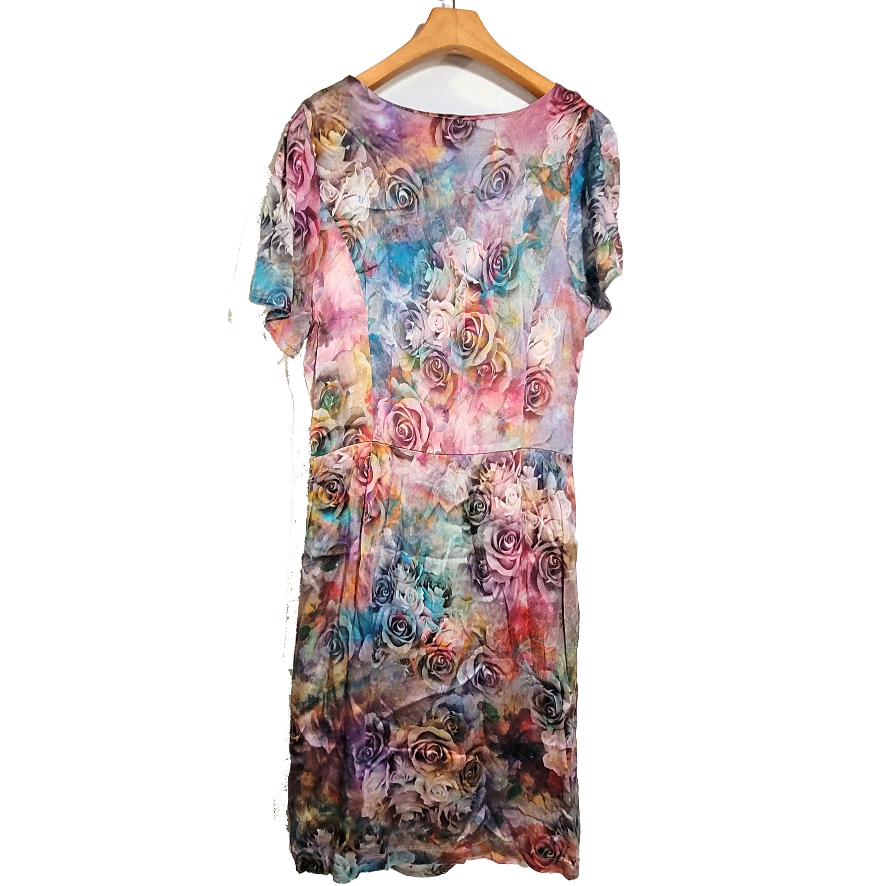 Other Women's Silk Size M Short Sleeve Satin Dress SBK205 Size M / US 6-8 / IT 42-44 - 1 Thumbnail