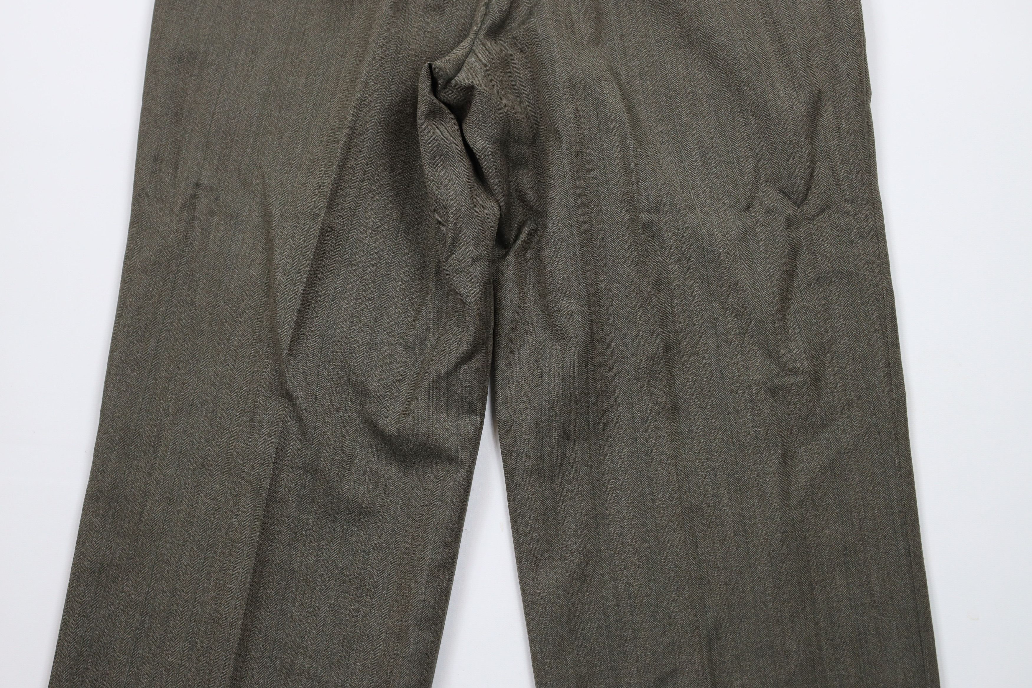Vintage Vintage 90s Streetwear Herringbone Wide Leg Chino Pants Size US 34 / EU 50 - 10 Thumbnail