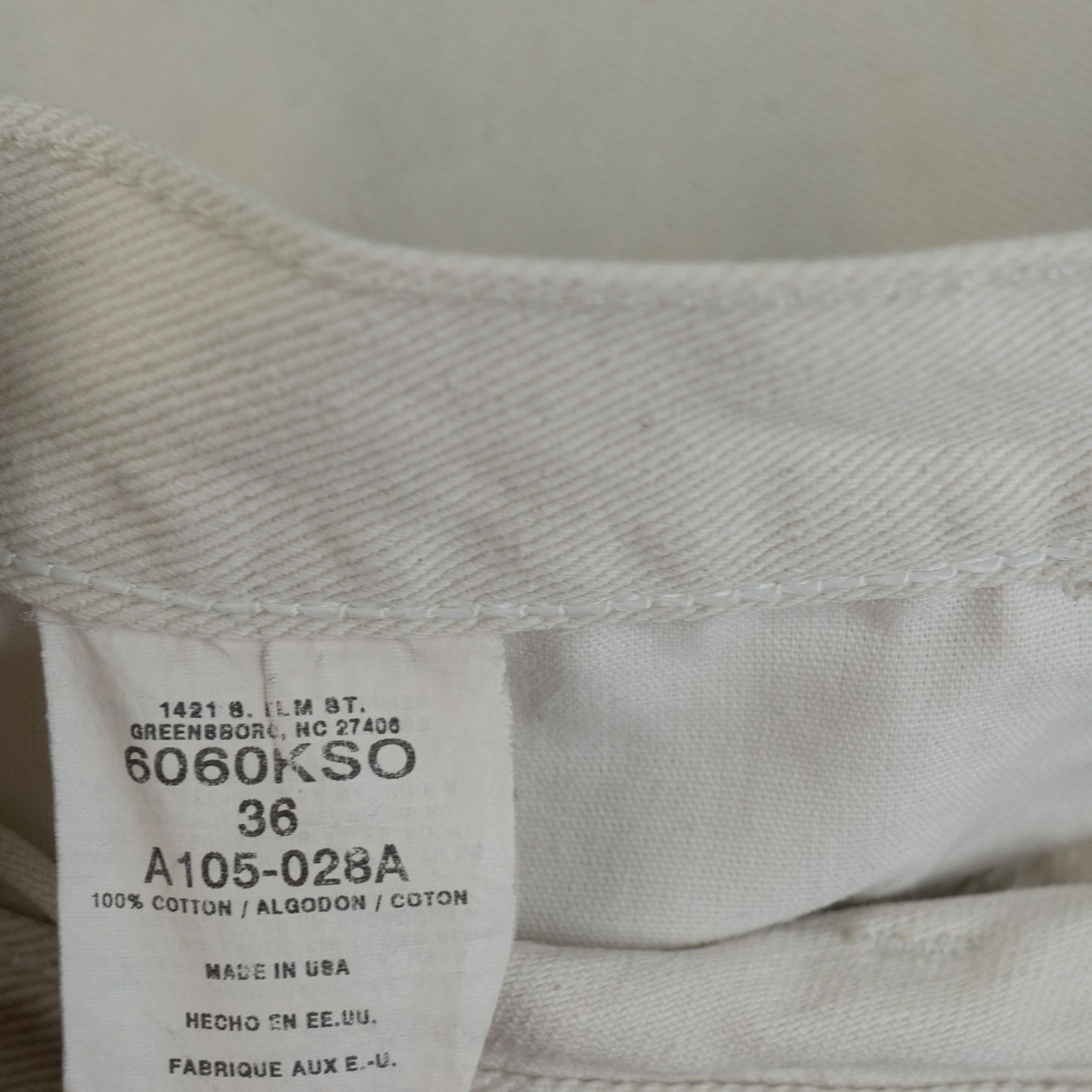 Vintage Vintage 1990's Wrangler White Denim Paint Shorts Size US 36 / EU 52 - 4 Thumbnail