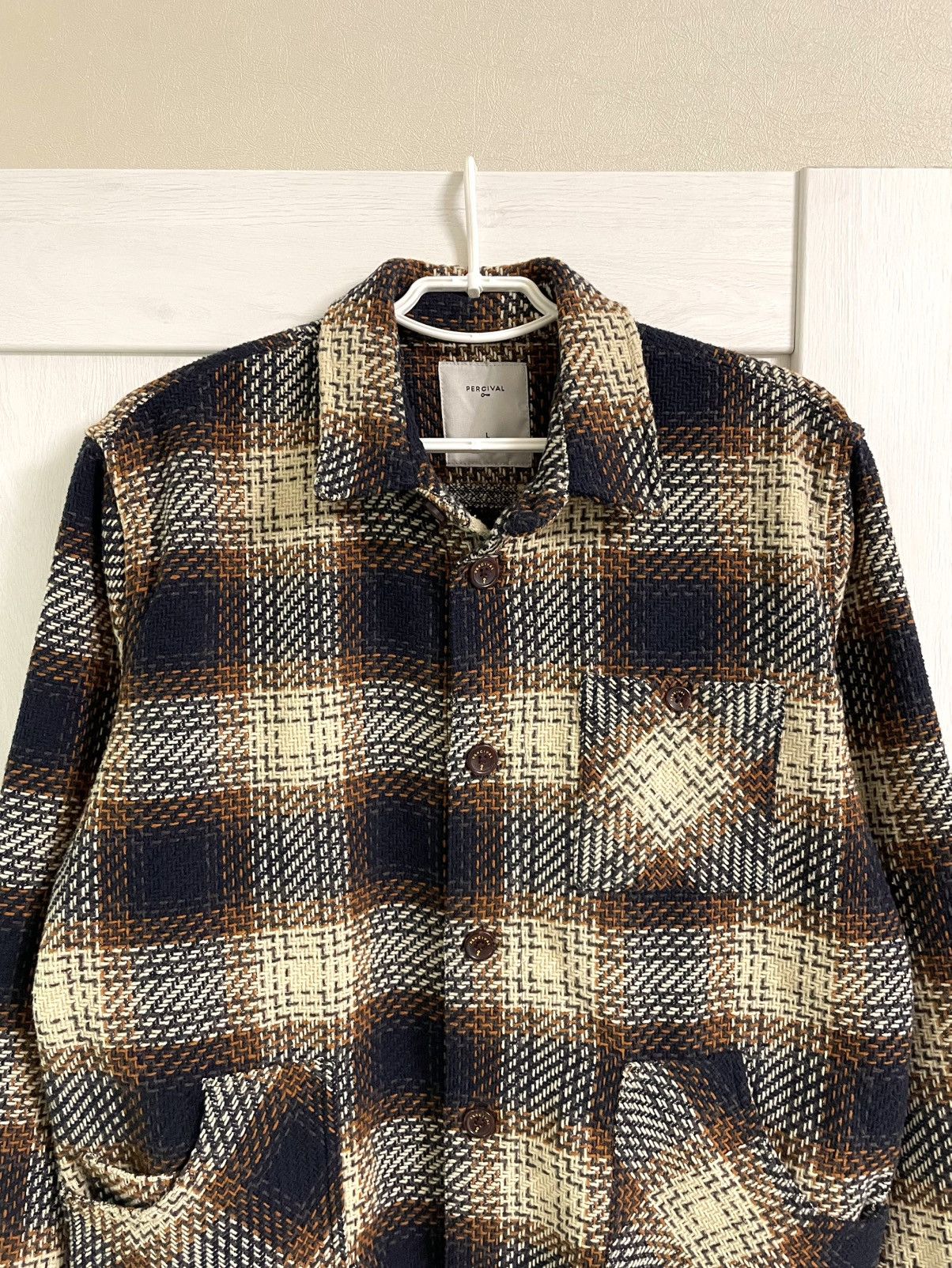 Percival Percival Sheridan Check Plaid Overshirt Jacket Coat Size US L / EU 52-54 / 3 - 2 Thumbnail