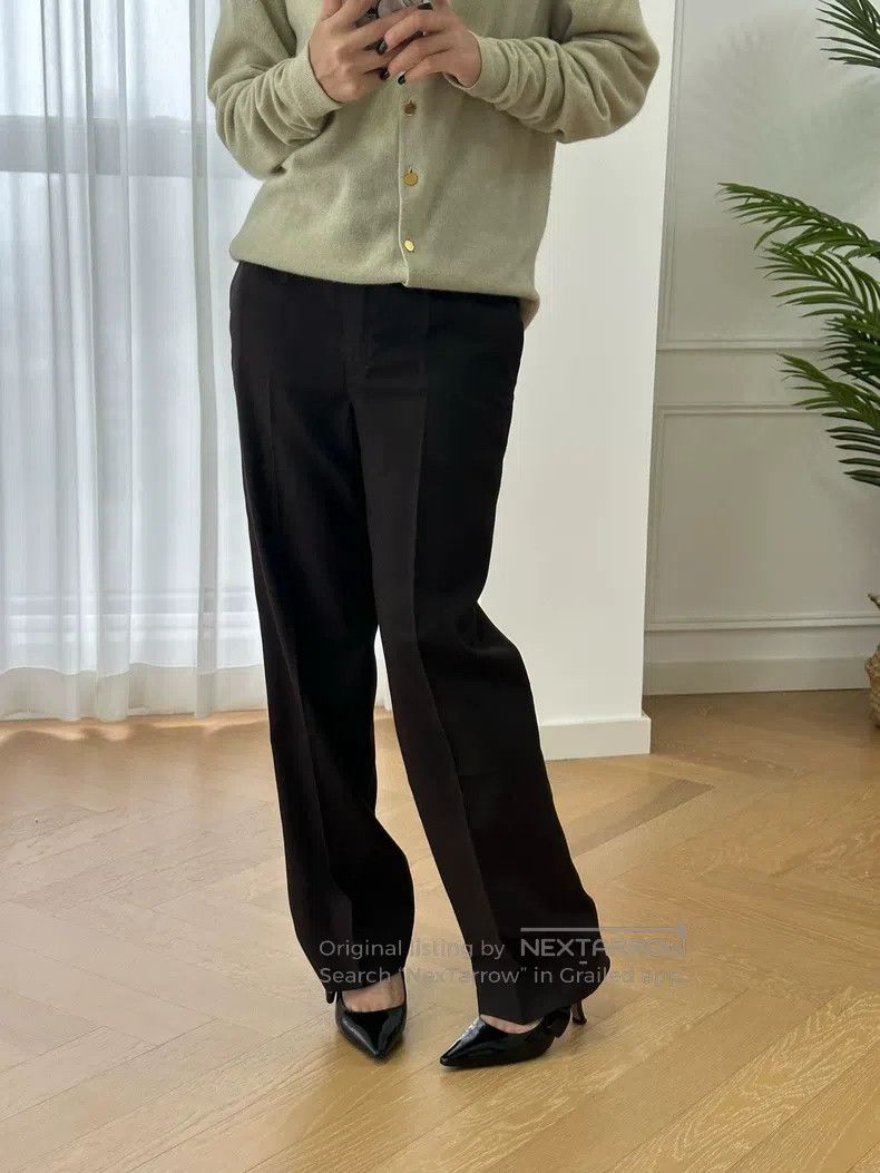 Hermes Hermes Margiela Era Fine Wool Pleated Drapable Trousers - Size 25" / US 0 / IT 36 - 1 Thumbnail