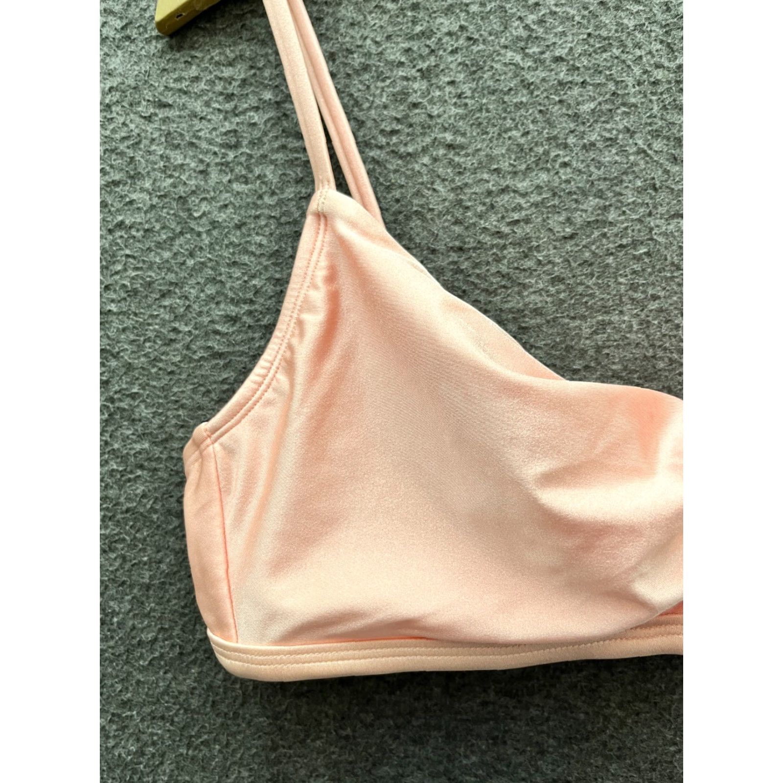 Vintage Xhilaration Bikini Top XL Juniors Twist Front Spaghetti Strap Pink Shinny Size XL / US 12-14 / IT 48-50 - 7 Thumbnail