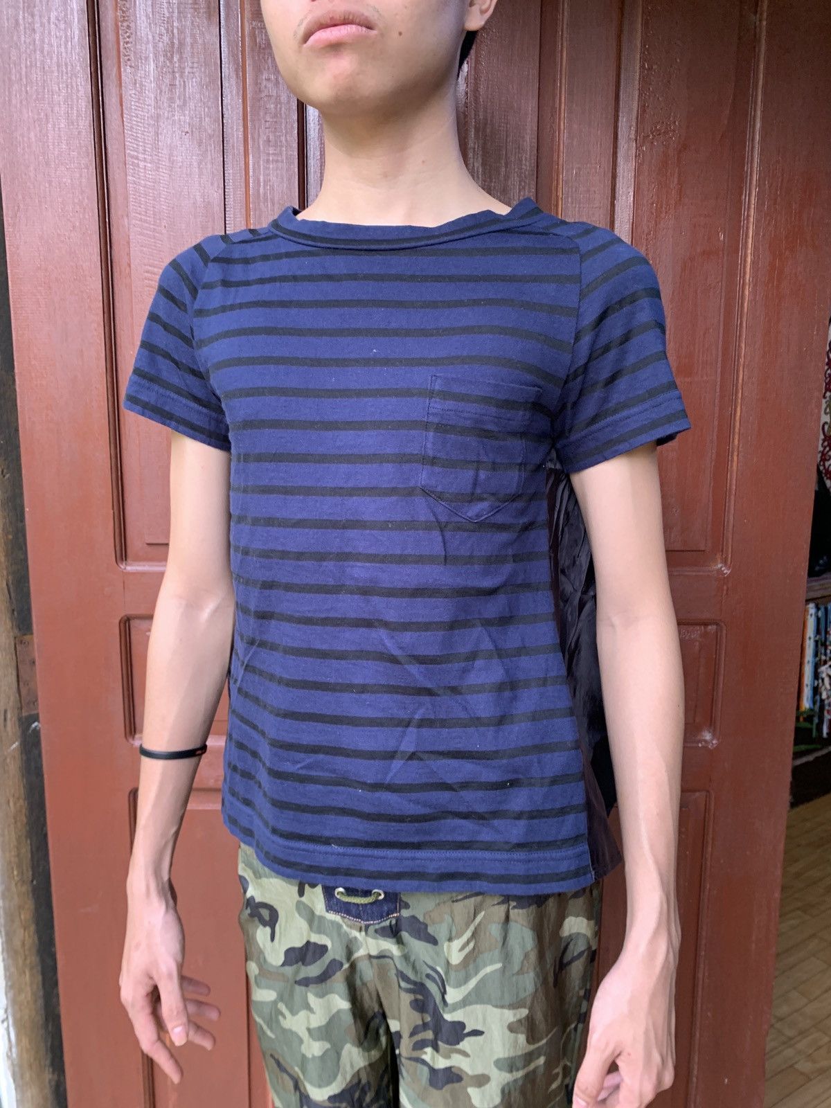 Designer × Sacai sacai luck Japan Striped Pocket Mix Nylon Designer Top Size M / US 6-8 / IT 42-44 - 5 Thumbnail