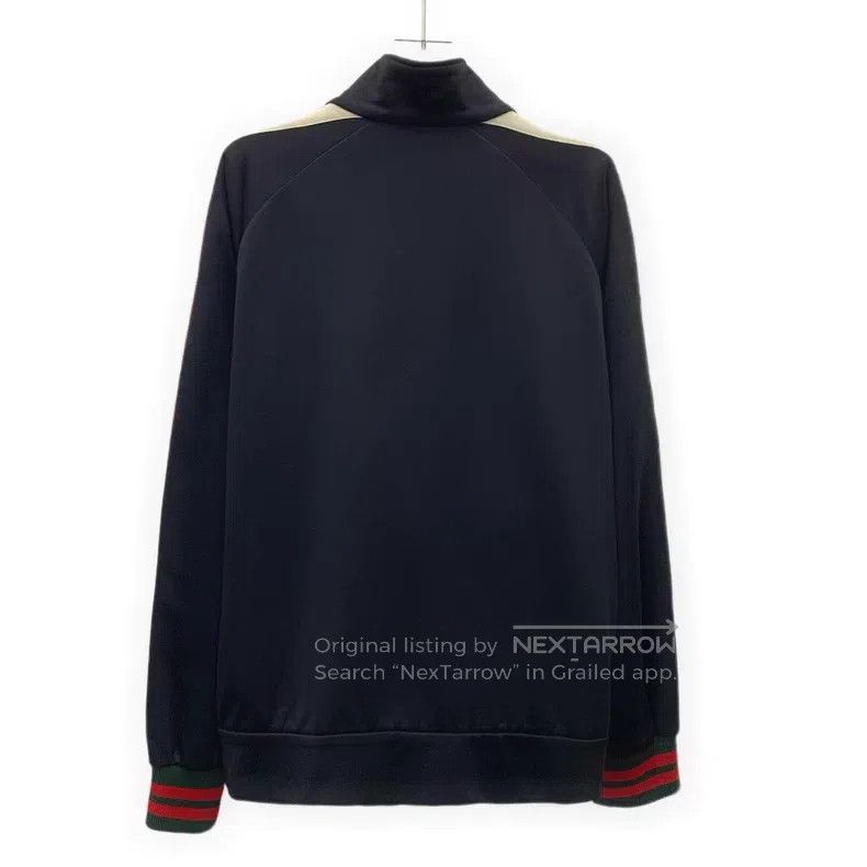 Gucci Gucci Black side striped stand-up collar zipper long-sleev Size US L / EU 52-54 / 3 - 2 Thumbnail