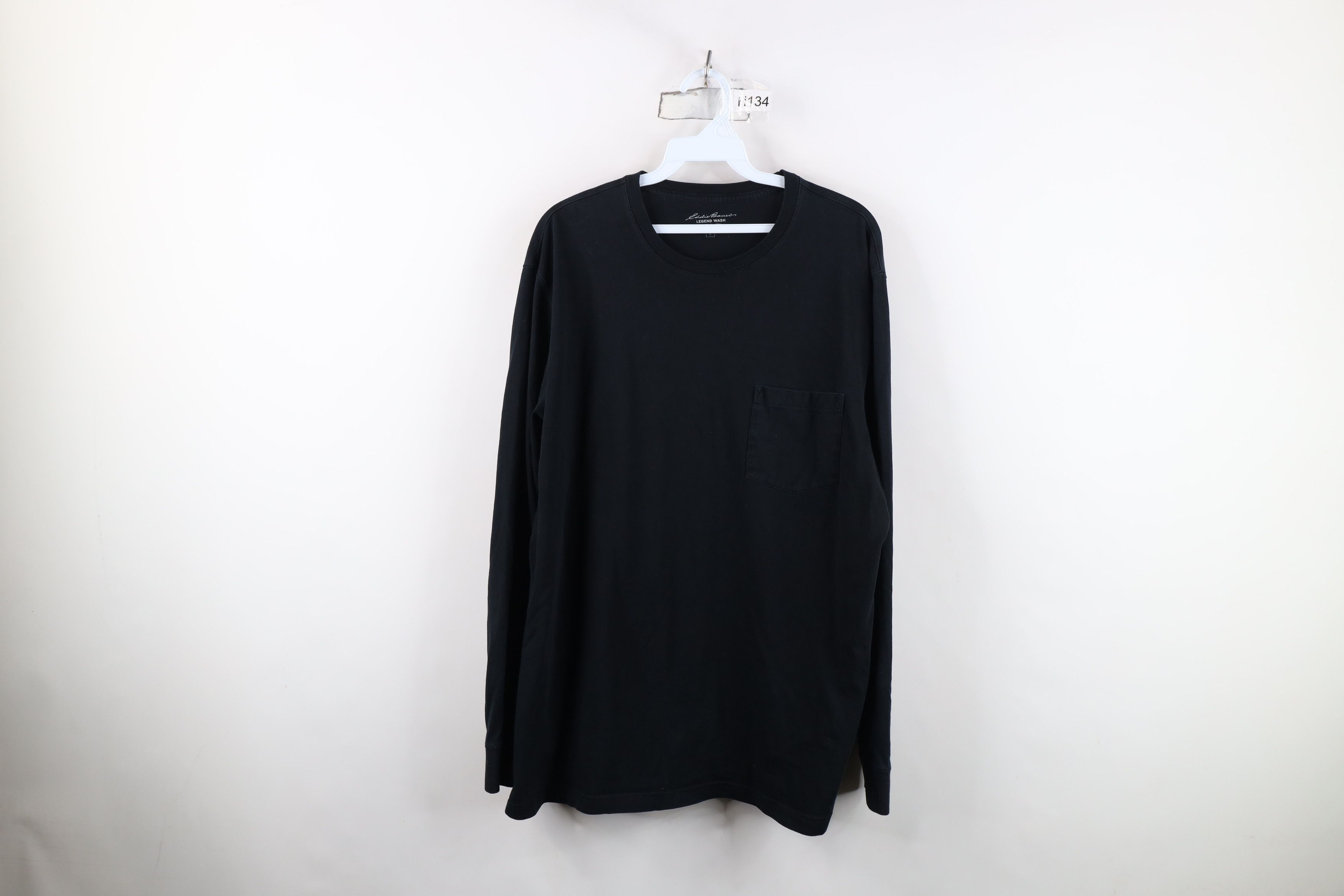 Eddie Bauer Vintage Y2K Eddie Bauer Pocket Long Sleeve T-Shirt Black Size US L / EU 52-54 / 3 - 1 Thumbnail