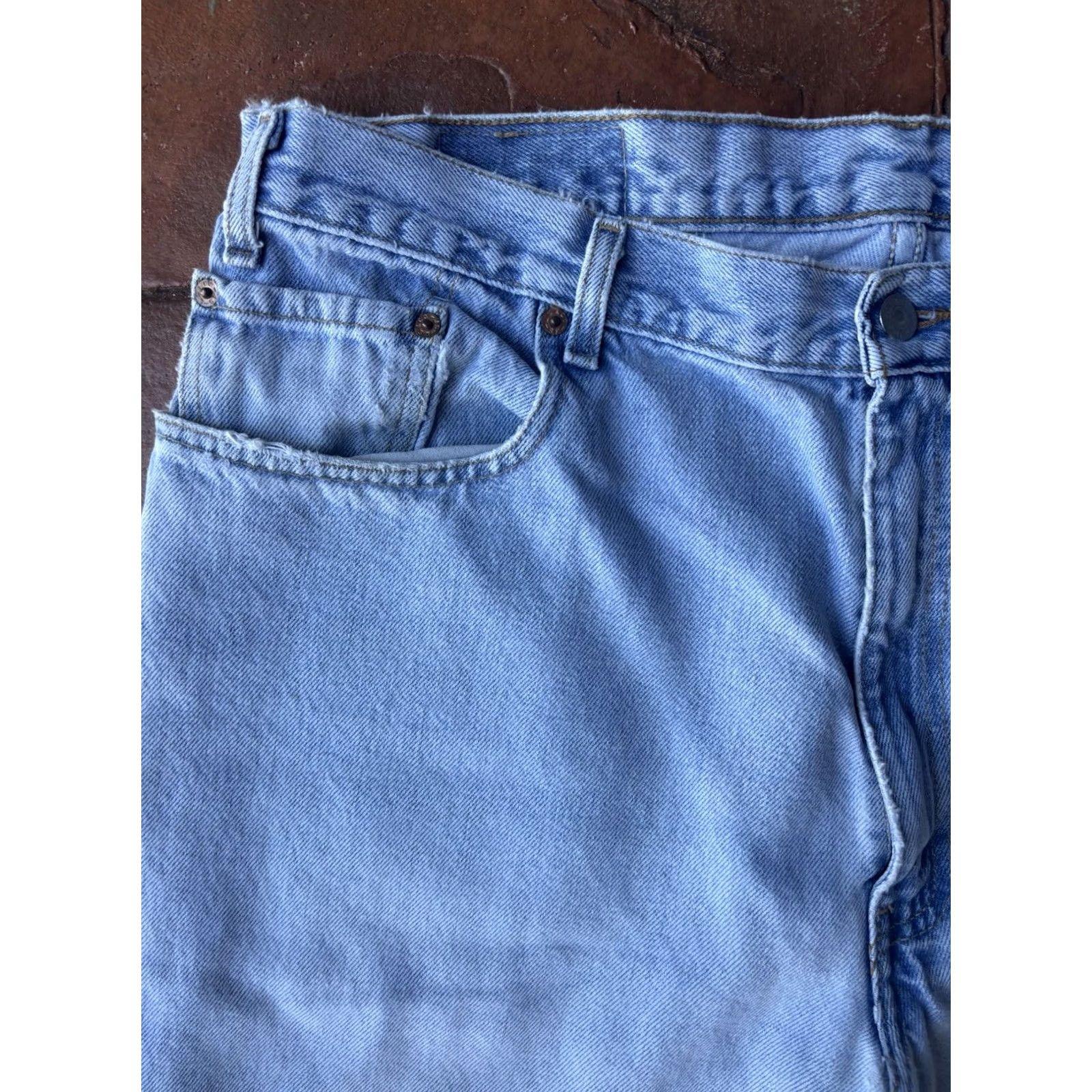 Levi's VINTAGE Levi's 560 Jeans Baggy Tapered Leg 38x30 Mens 90s Blue Denim Slim Straight Wide Leg Size US 38 / EU 54 - 4 Thumbnail
