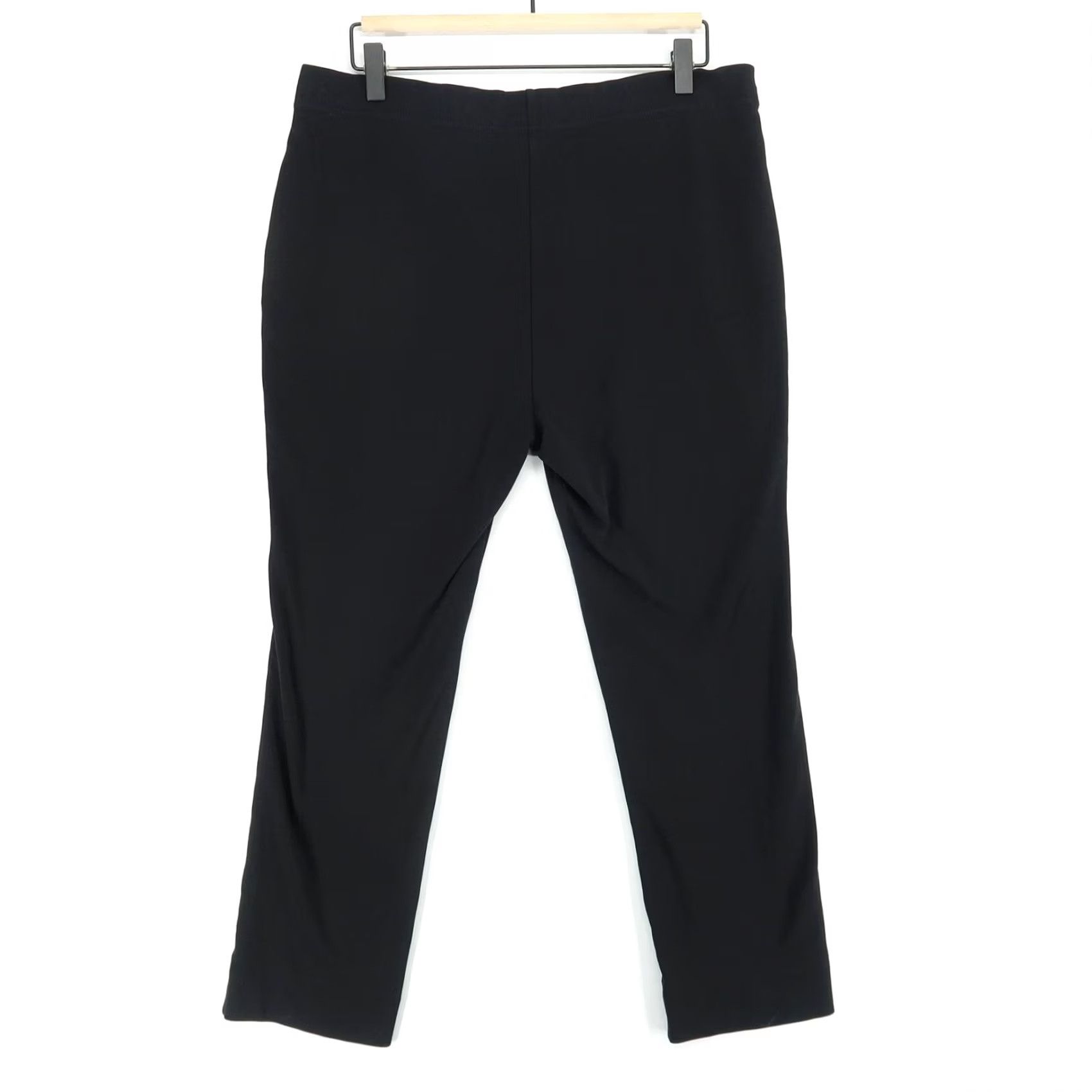 Vintage OSKA Pants Womens 8 Black Straight Leg Stretch Pull Trousers Comfort Size 30" / US 8 / IT 44 - 2 Thumbnail