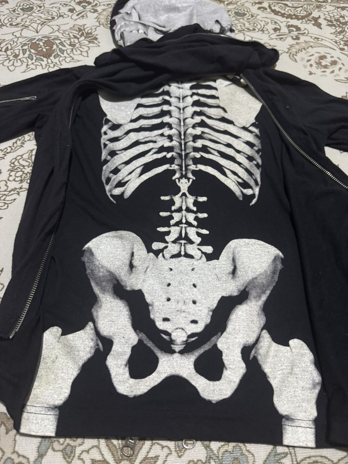 PPFM RARE! Triple Zip Skeleton Glow In Dark Punk Sedation Jacket Size US M / EU 48-50 / 2 - 6 Thumbnail