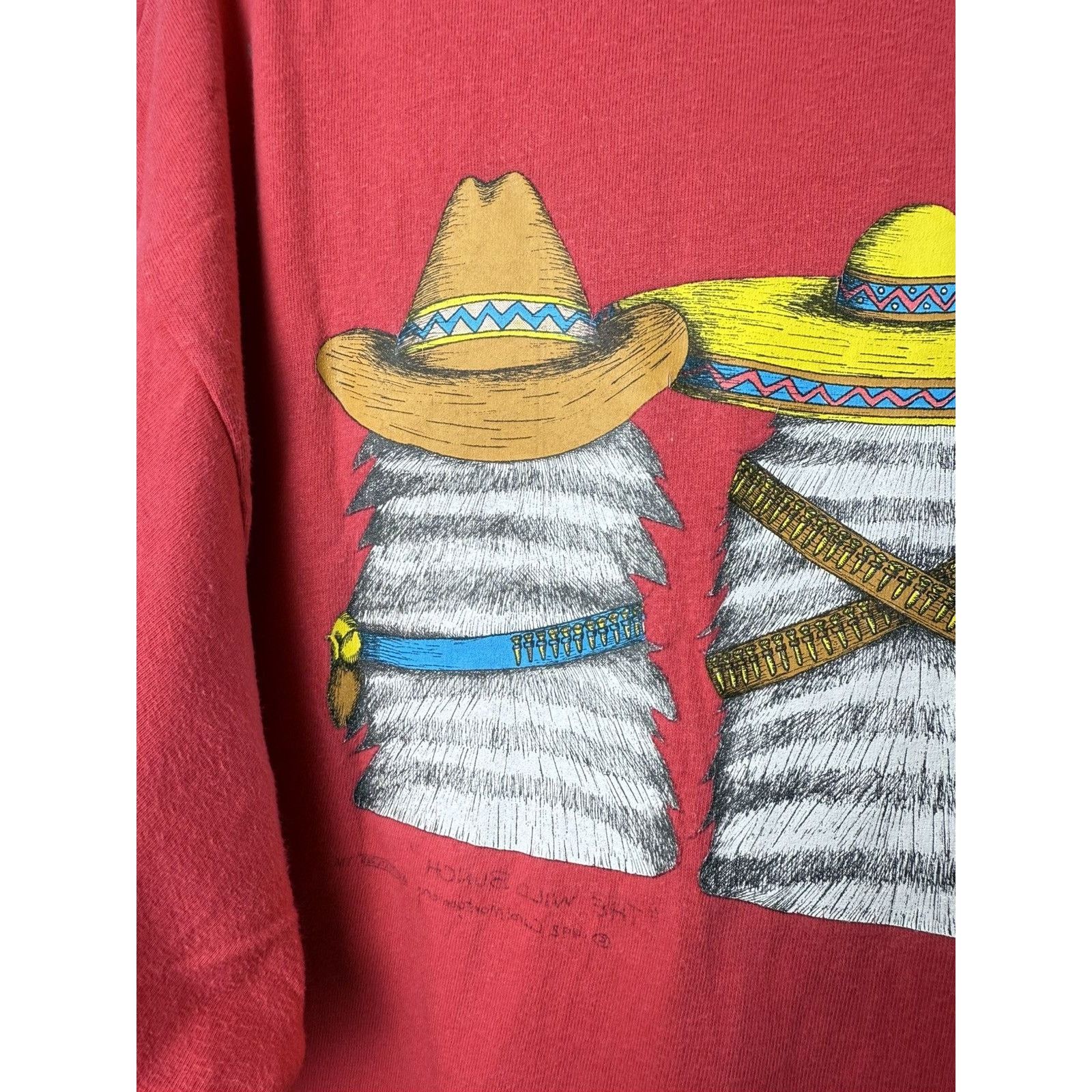 Cowboy Equipment 1992 Vintage Grand Canyon Cats Texas Western Cowboys T Shirt Size US XL / EU 56 / 4 - 8 Thumbnail