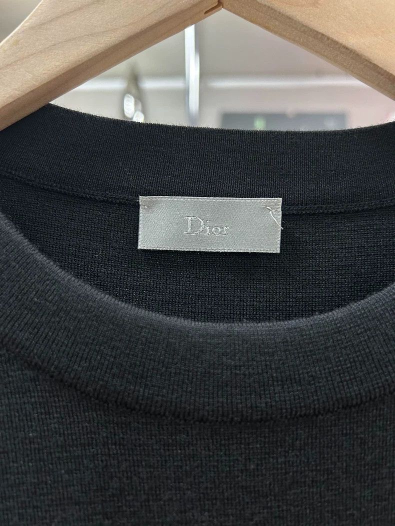 Dior Dior White slogan wool silk black round-neck knitted sweat Size US M / EU 48-50 / 2 - 4 Thumbnail