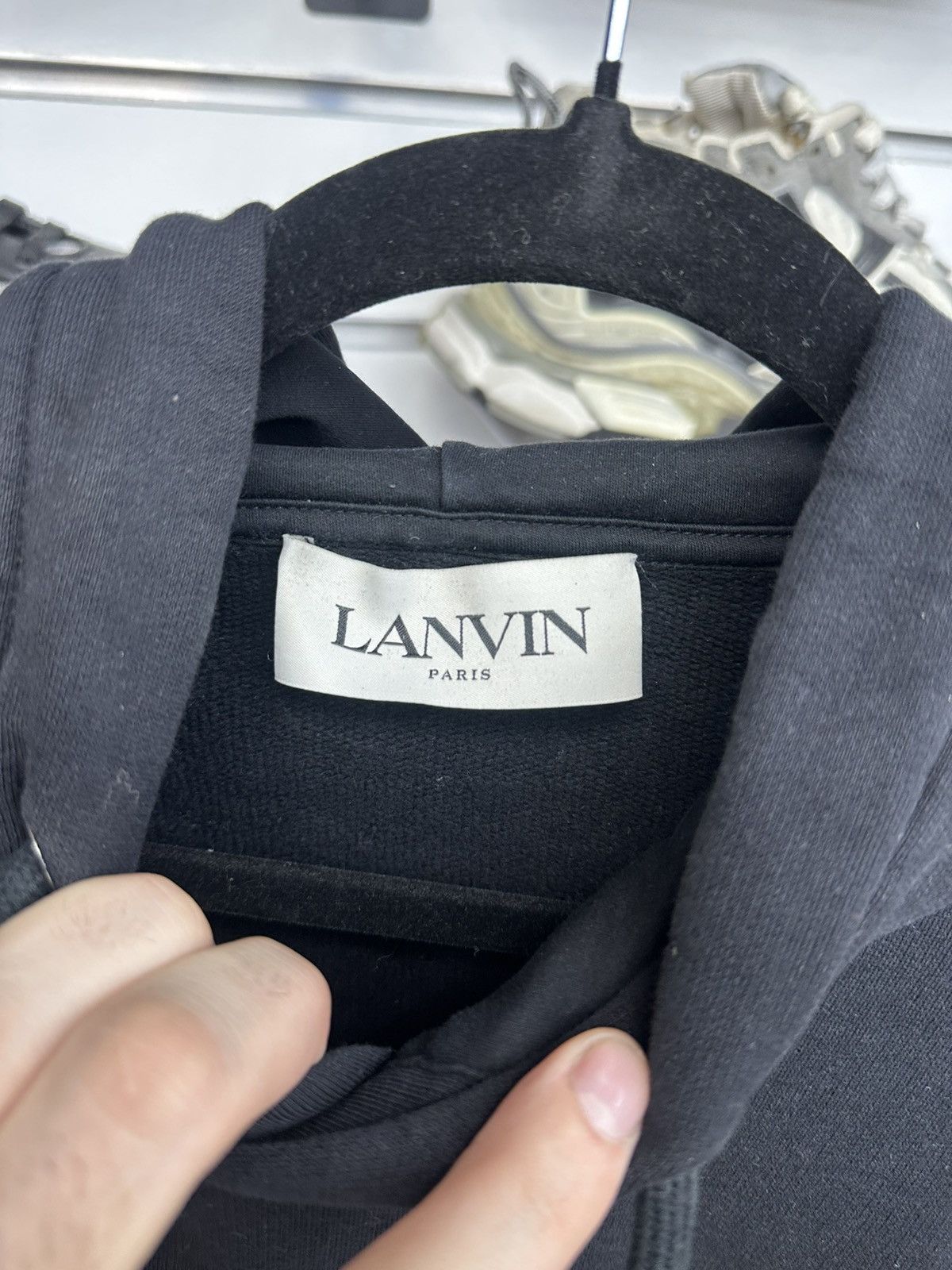 Lanvin Lanvin Classic Logo Embroidered Hoodie Size US S / EU 44-46 / 1 - 5 Thumbnail