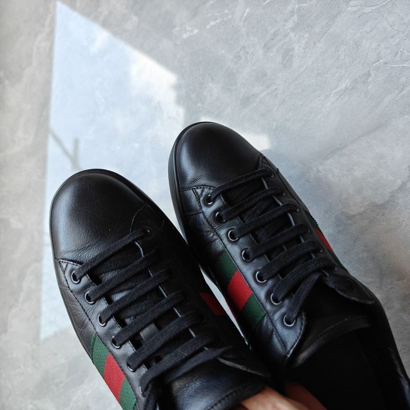 Gucci Gucci Ace Striped Low-Top Sneakers for Men - Size US 9.5 / EU 42-43 - 6 Thumbnail