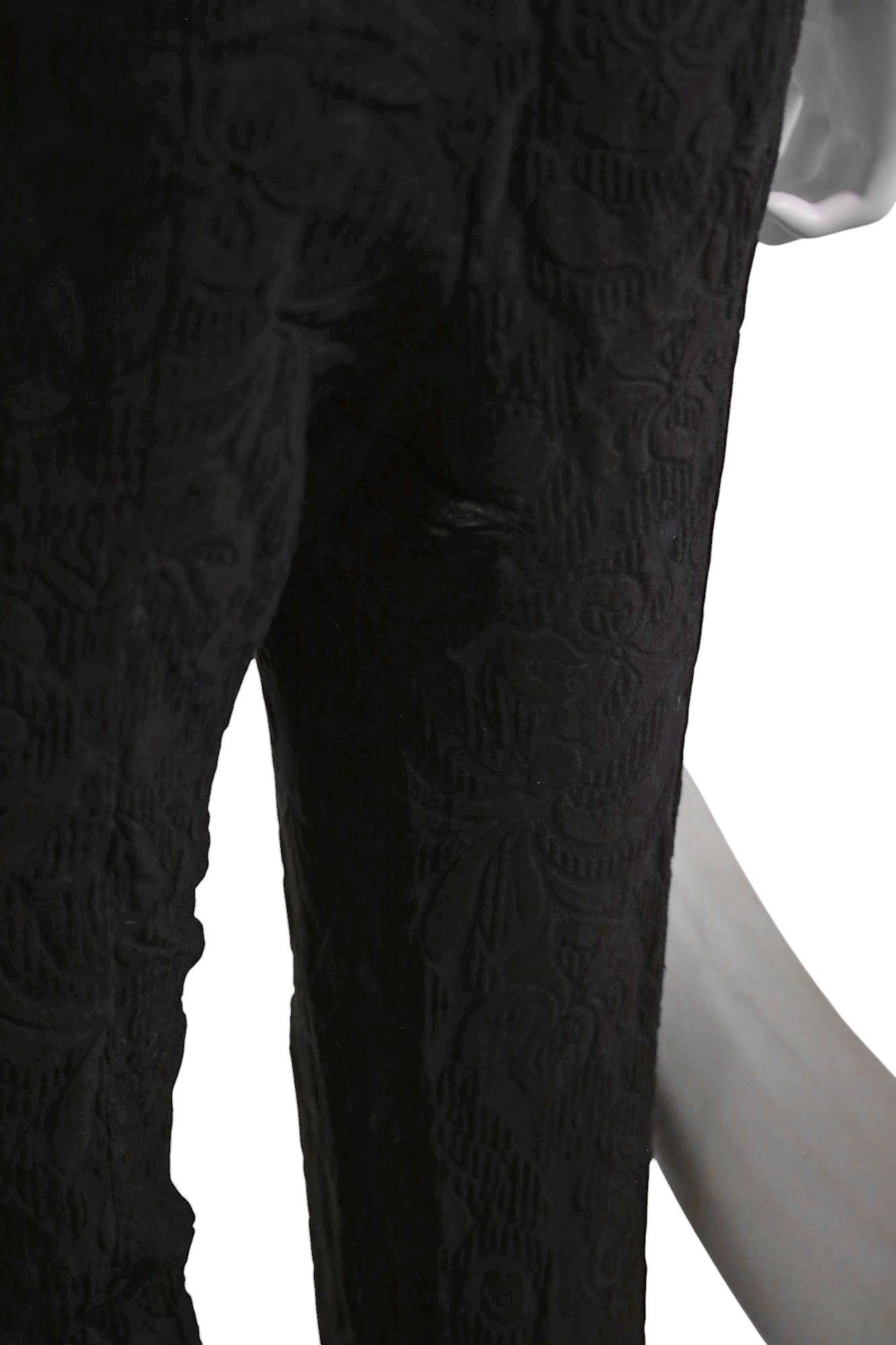 Prada S/S 2015 Distressed Floral Black Jeans Size 28" / US 6 / IT 42 - 7 Thumbnail