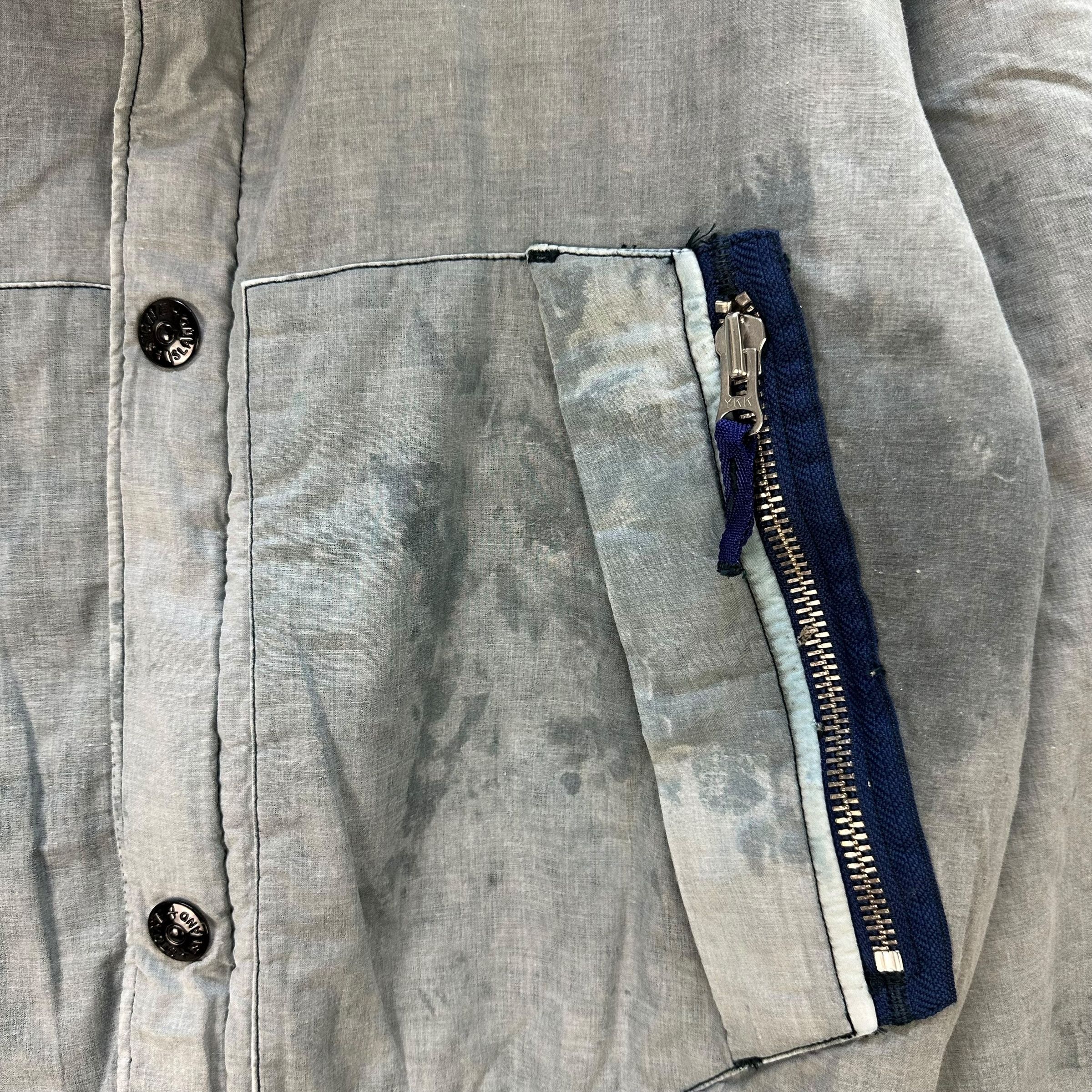 Stone Island Trashed STONE ISLAND Puffer Hooded Jacket #A82-1994 Size US L / EU 52-54 / 3 - 6 Thumbnail