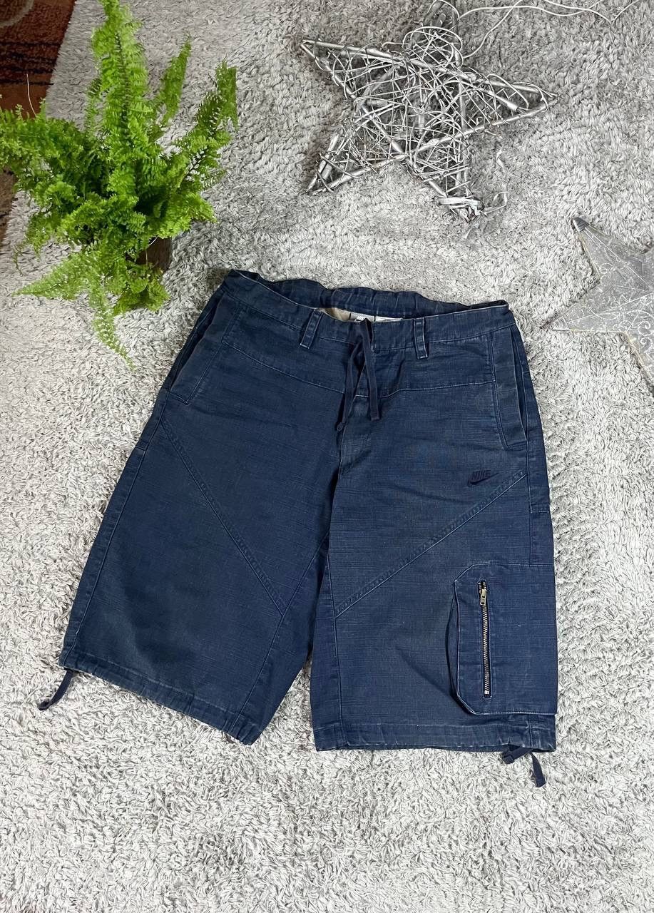 Nike × Vintage 00s Shorts Nike Streetwear Vintage Rare Cargo Logo Swoosh Size US 32 / EU 48 - 2 Thumbnail